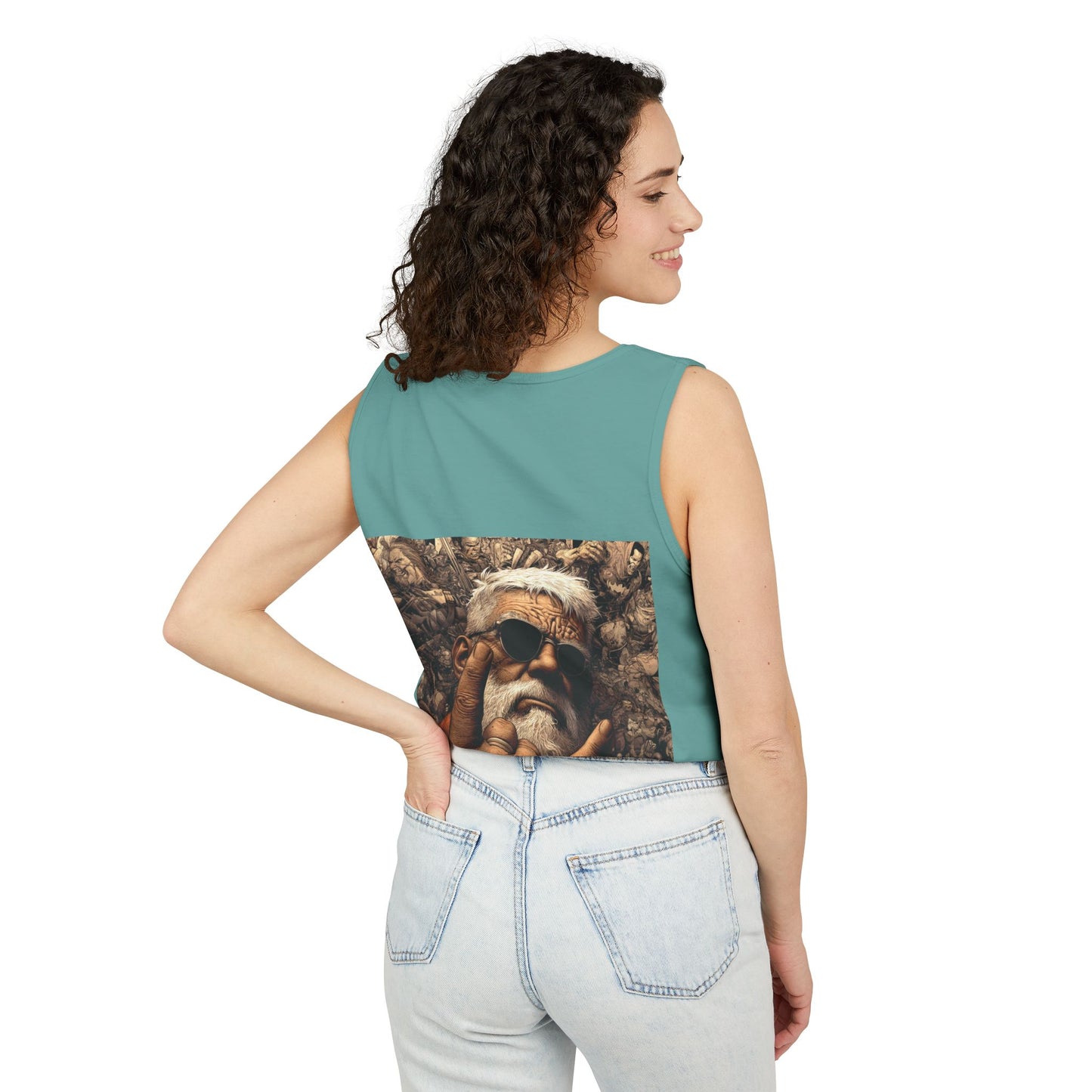 Unisex Garment-Dyed Tank Top | Bold Bear & Rock Vibes