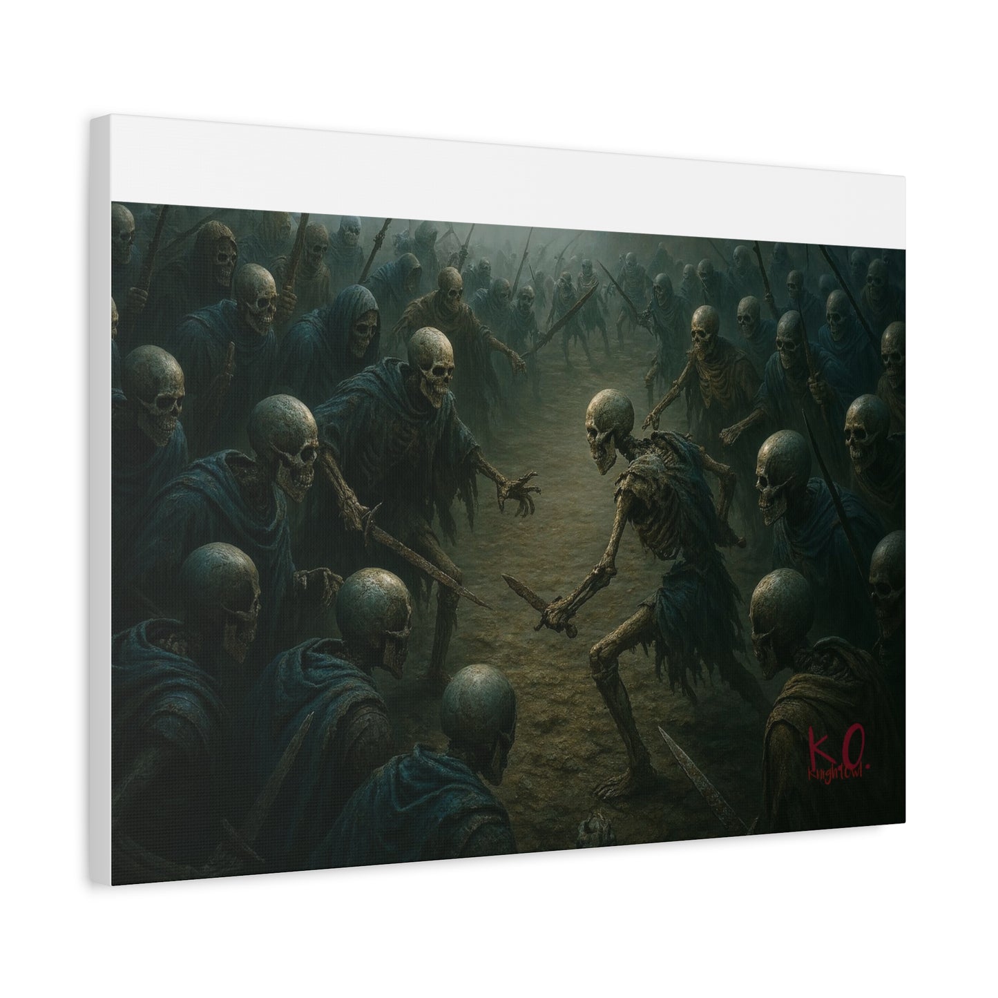 Eerie Skeleton Art Print, Dark Wall Decor, Gothic Home Decoration, Horror Artwork, Unique Gift for Halloween