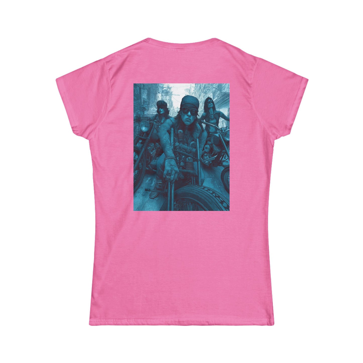 Copy of Women's Tee - Bad Ass Women on Motorcycles Graphic Shirt