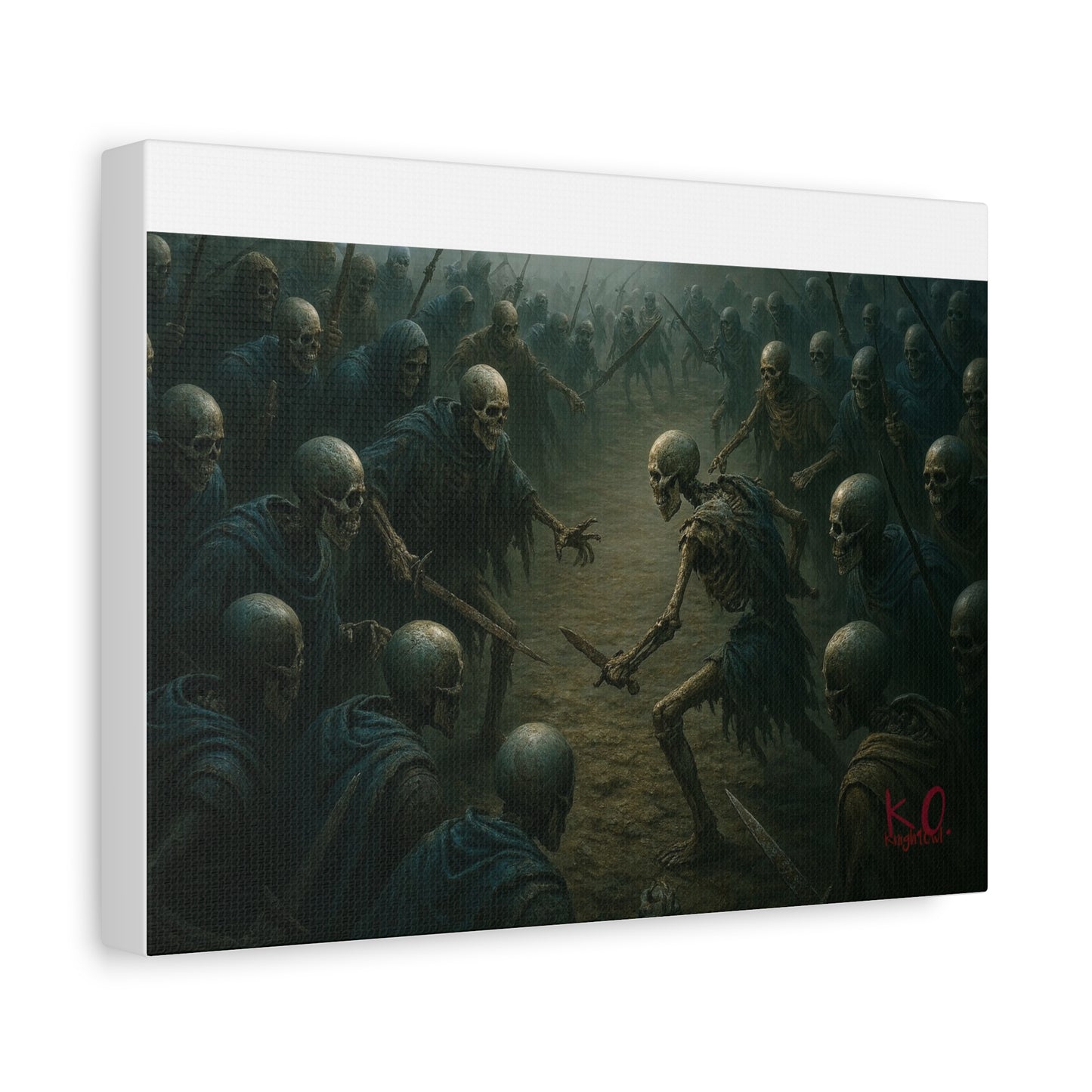Eerie Skeleton Art Print, Dark Wall Decor, Gothic Home Decoration, Horror Artwork, Unique Gift for Halloween