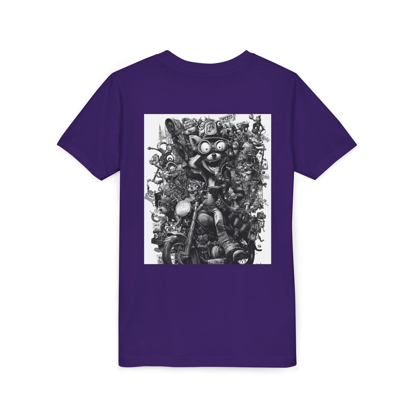 Adventure Awaits Youth Tee, Cool Kids Shirt, Motorcycle Graphic T-Shirt, Fun Gift for Boys, Playful Apparel for Adventures