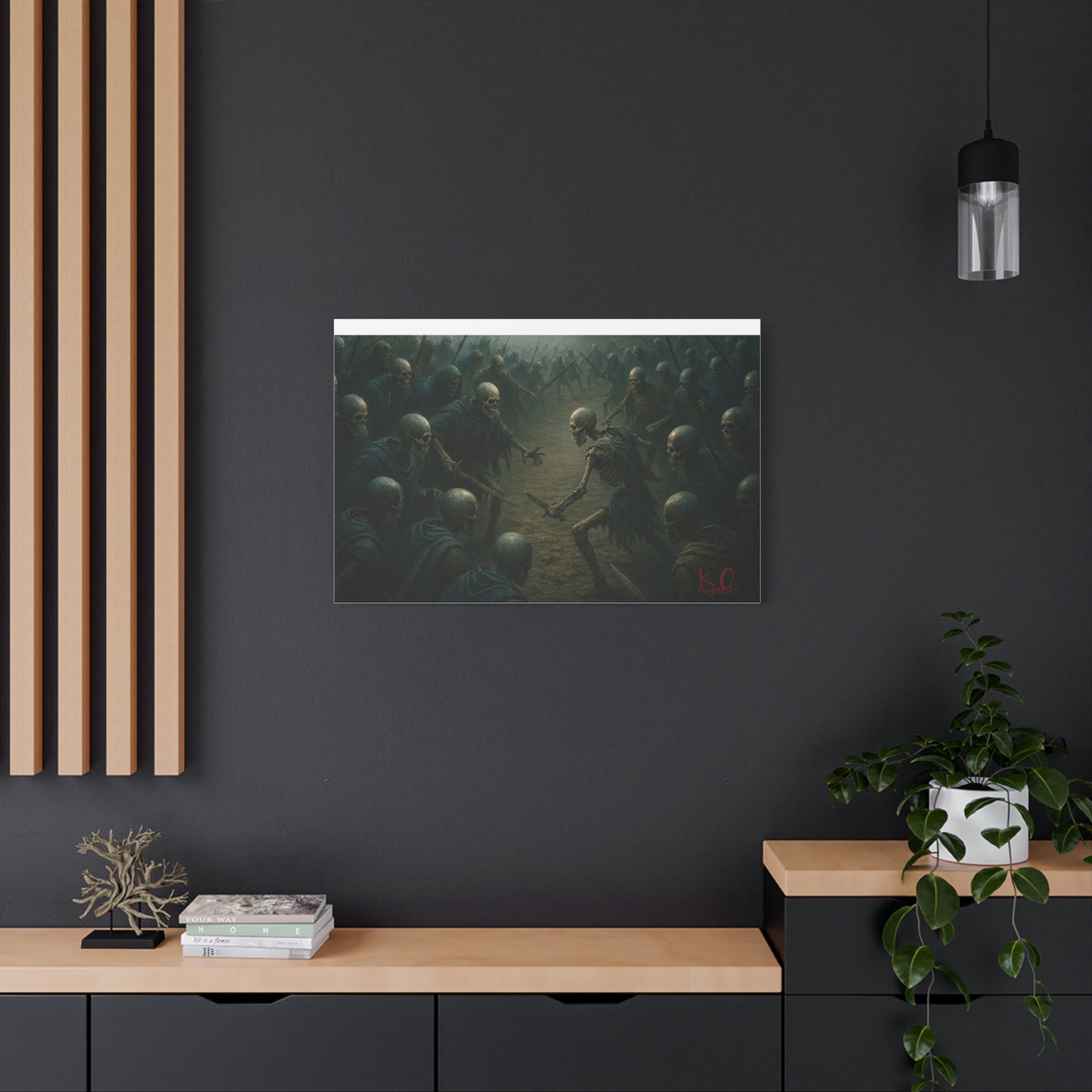 Eerie Skeleton Art Print, Dark Wall Decor, Gothic Home Decoration, Horror Artwork, Unique Gift for Halloween