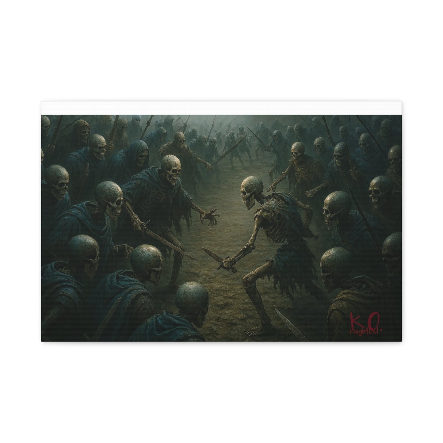 Eerie Skeleton Art Print, Dark Wall Decor, Gothic Home Decoration, Horror Artwork, Unique Gift for Halloween