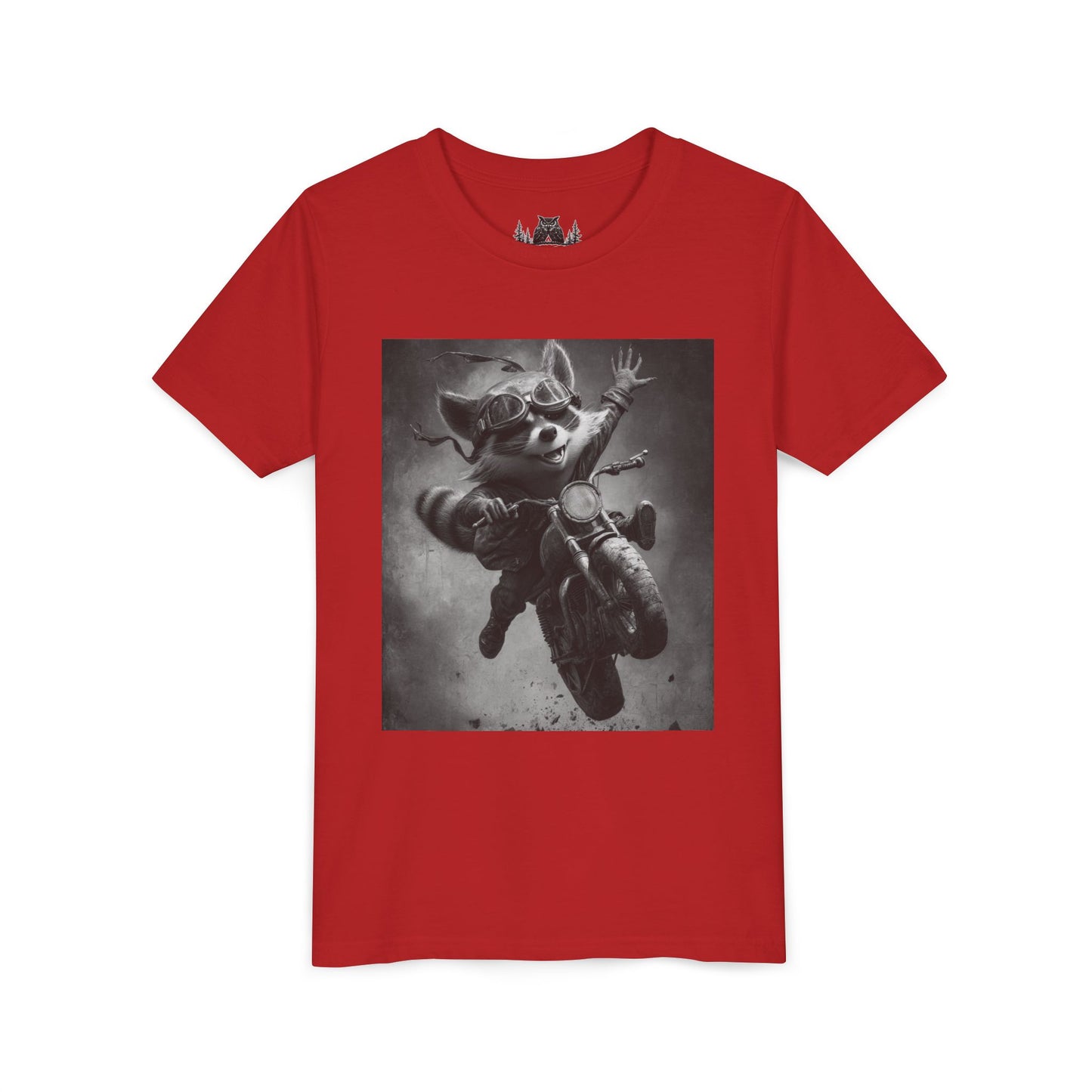 Adventure Awaits Youth Tee, Cool Kids Shirt, Motorcycle Graphic T-Shirt, Fun Gift for Boys, Playful Apparel for Adventures