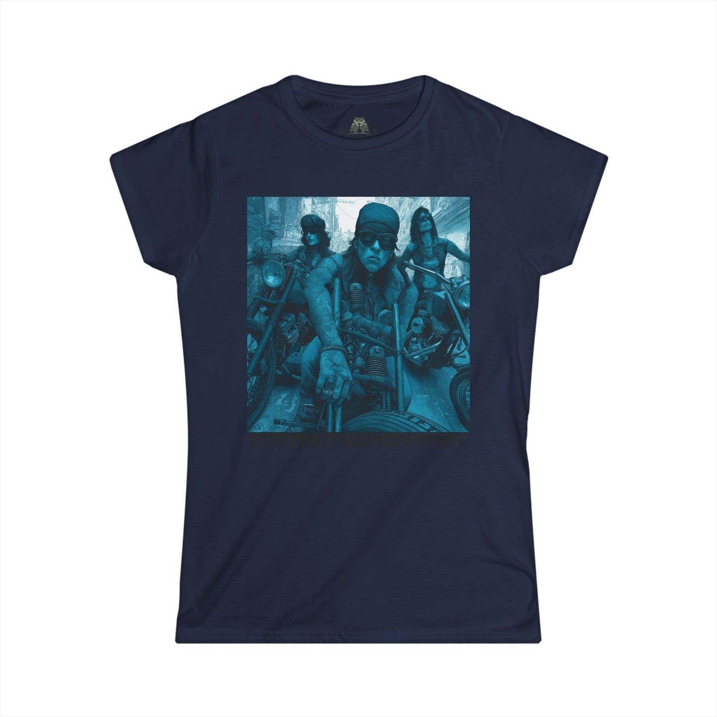 Women's Tee - Bad Ass Women on Motorcycles Graphic Shirt
