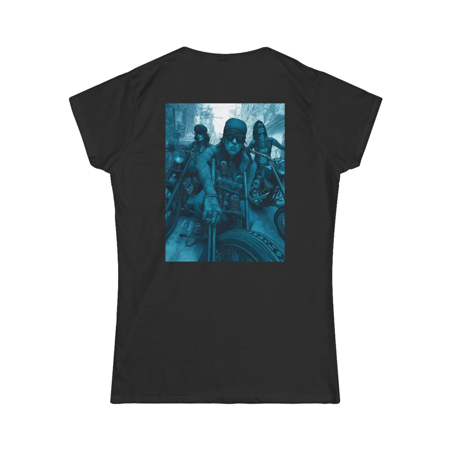 Copy of Women's Tee - Bad Ass Women on Motorcycles Graphic Shirt