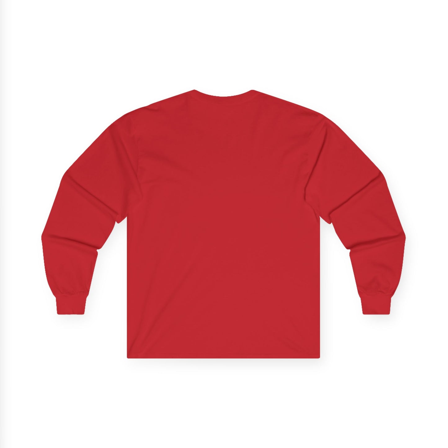 Long Sleeve Tee - Old School Biker Falling to the Crowd Design