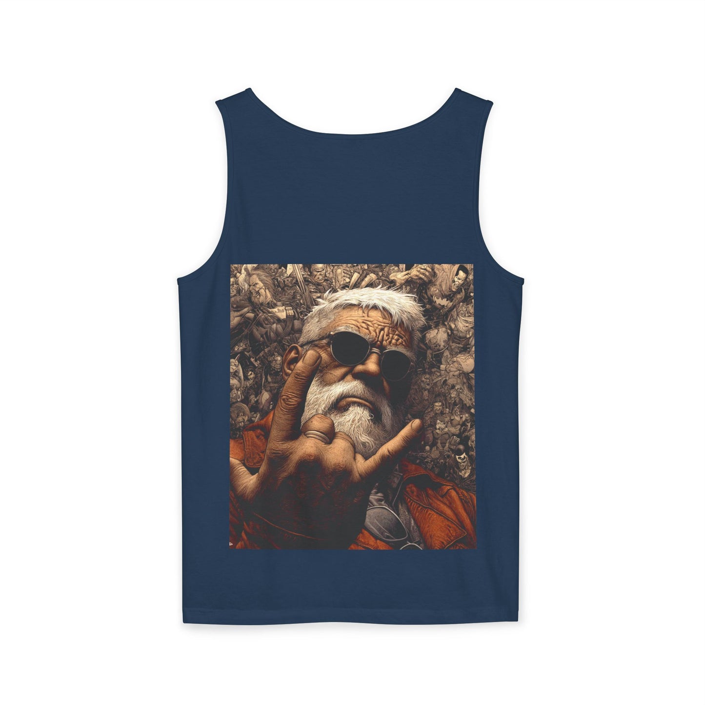 Unisex Garment-Dyed Tank Top | Bold Bear & Rock Vibes