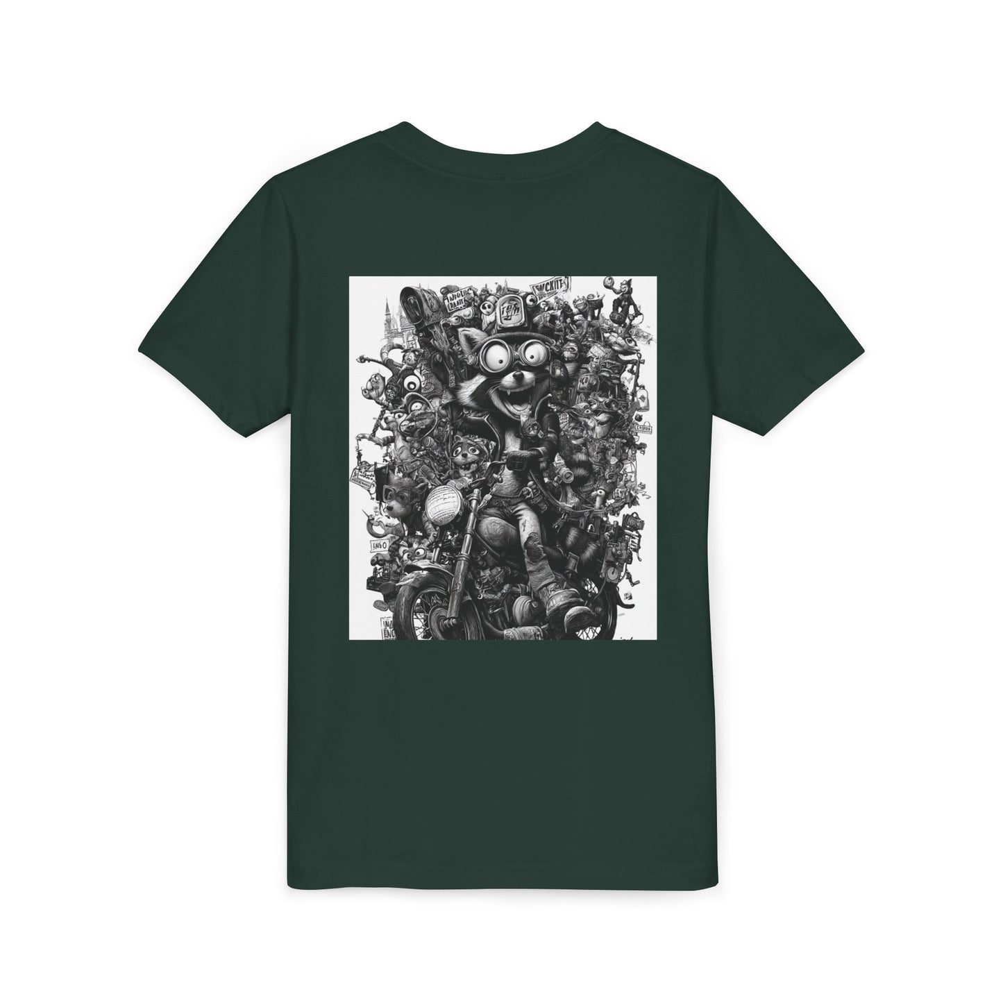Adventure Awaits Youth Tee, Cool Kids Shirt, Motorcycle Graphic T-Shirt, Fun Gift for Boys, Playful Apparel for Adventures