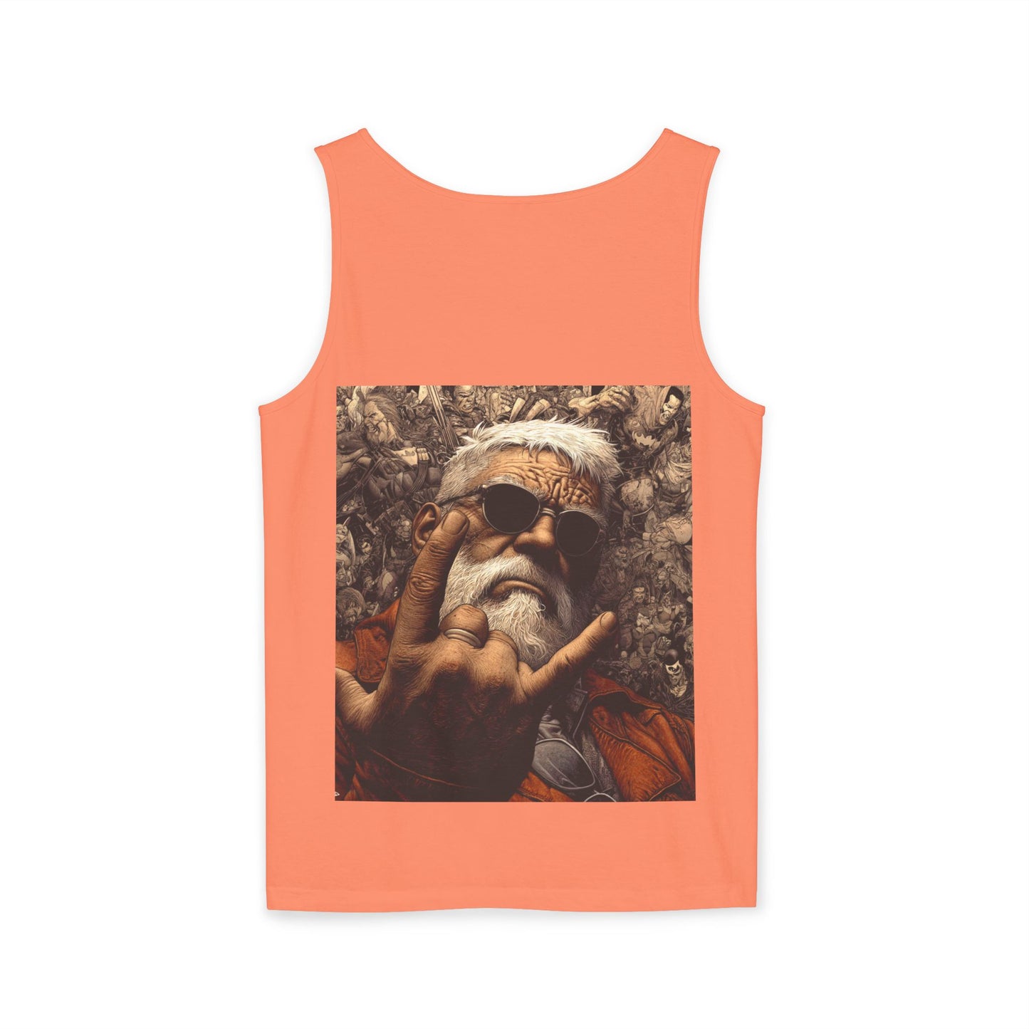 Unisex Garment-Dyed Tank Top | Bold Bear & Rock Vibes