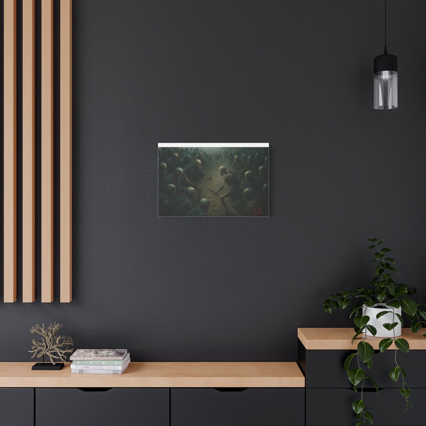 Eerie Skeleton Art Print, Dark Wall Decor, Gothic Home Decoration, Horror Artwork, Unique Gift for Halloween