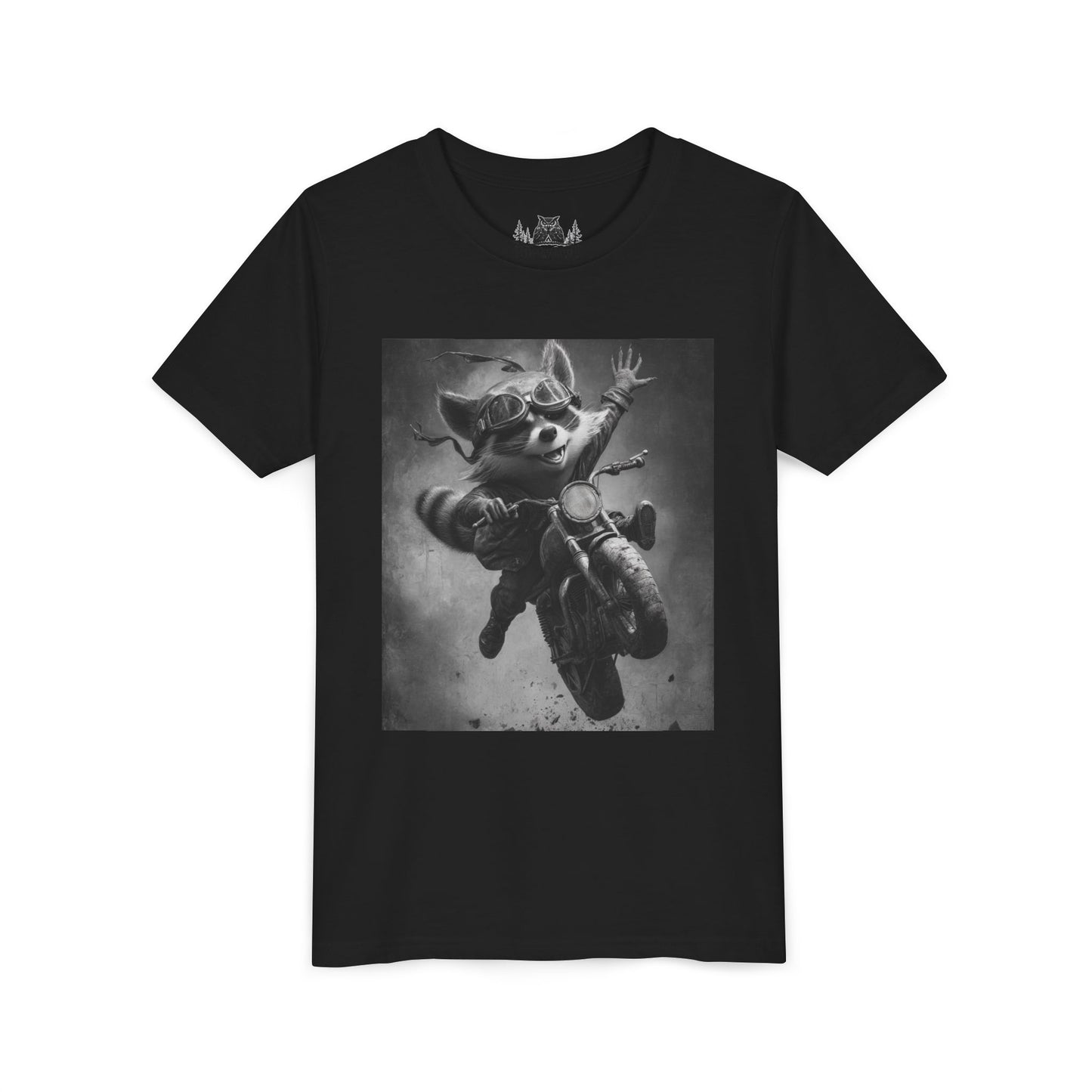 Adventure Awaits Youth Tee, Cool Kids Shirt, Motorcycle Graphic T-Shirt, Fun Gift for Boys, Playful Apparel for Adventures