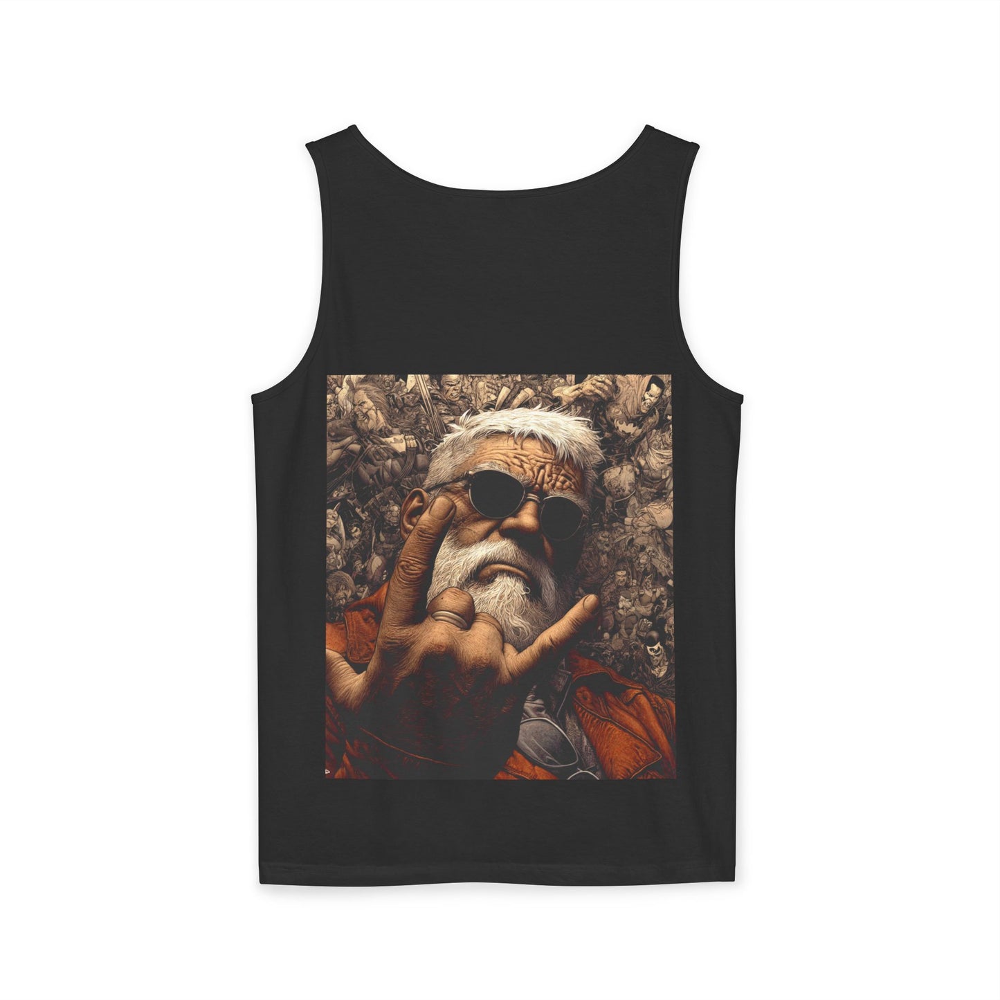 Unisex Garment-Dyed Tank Top | Bold Bear & Rock Vibes
