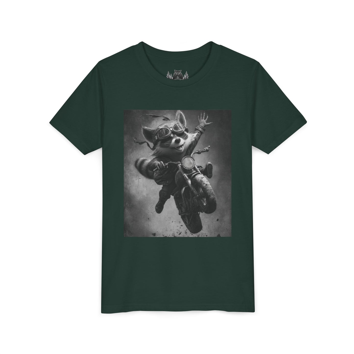 Adventure Awaits Youth Tee, Cool Kids Shirt, Motorcycle Graphic T-Shirt, Fun Gift for Boys, Playful Apparel for Adventures