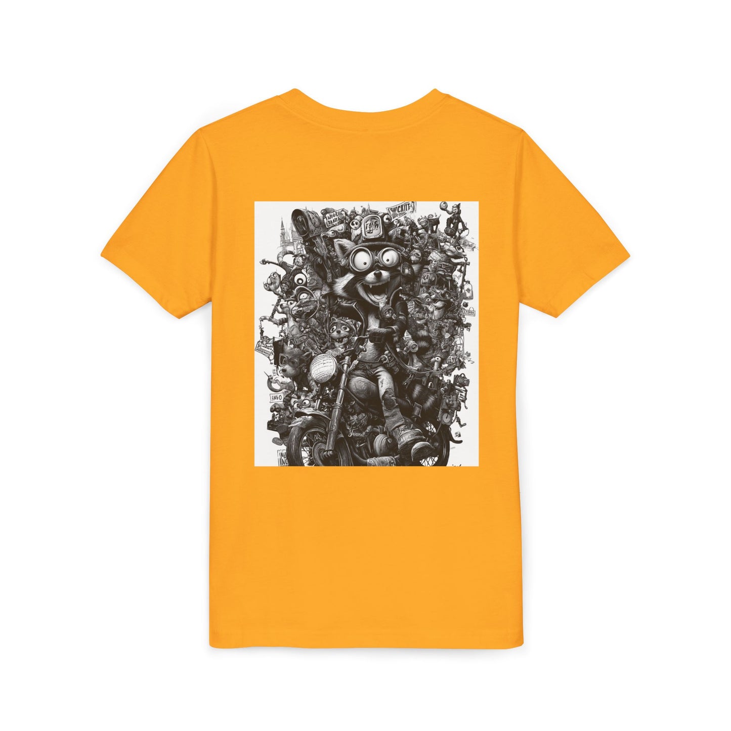 Adventure Awaits Youth Tee, Cool Kids Shirt, Motorcycle Graphic T-Shirt, Fun Gift for Boys, Playful Apparel for Adventures