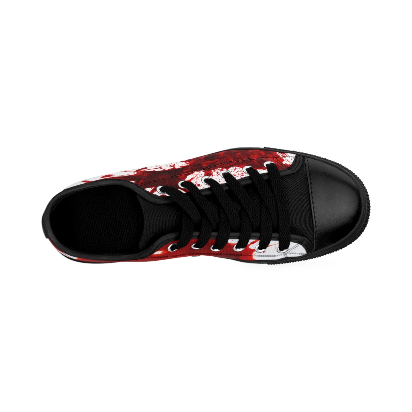Blood Splatter Sneakers – Unique Canvas Shoes, Edgy Footwear, Horror Theme, Gift for Halloween, Statement Kicks