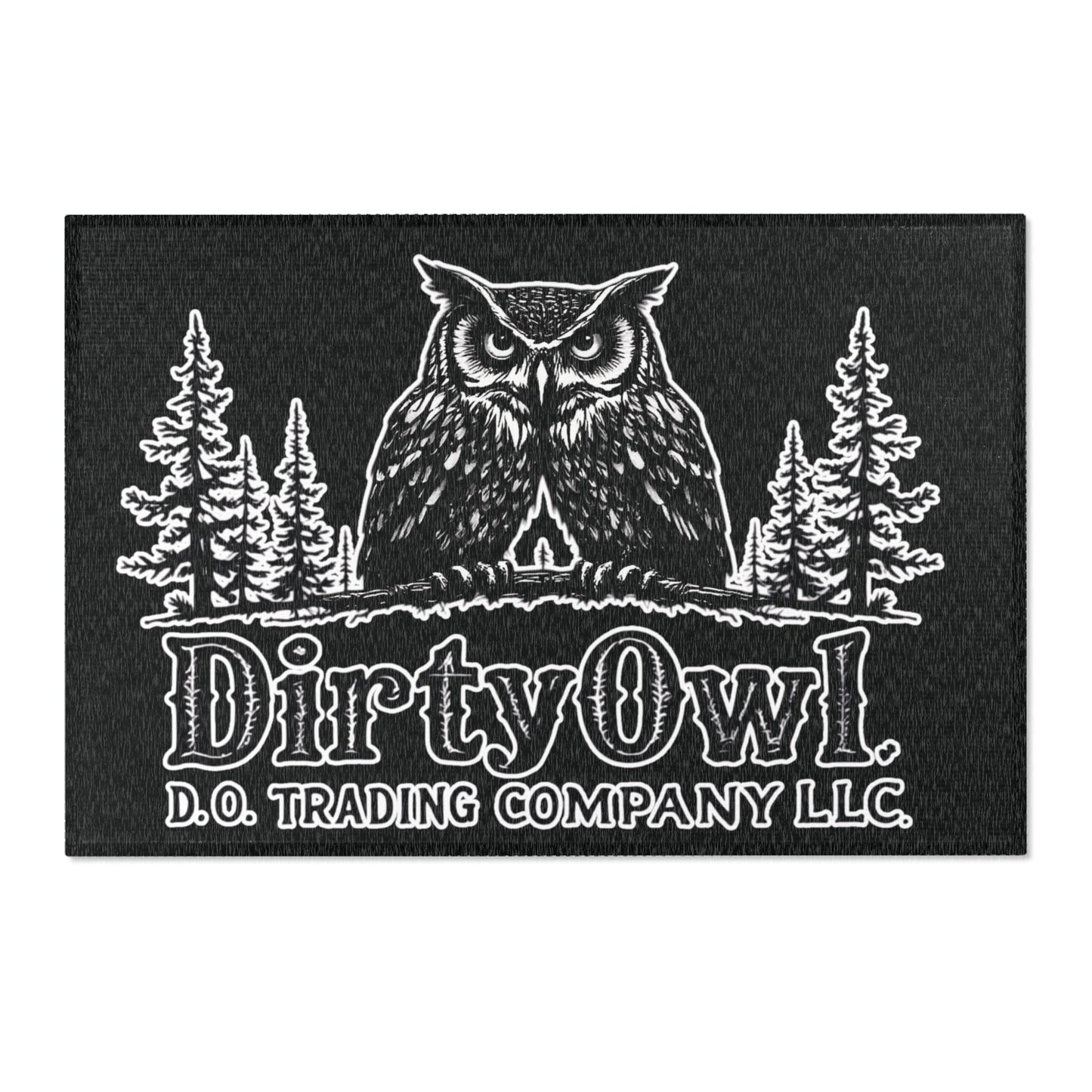 Dirty Owl Area Rug - Cozy Cabin Decor for Nature Lovers