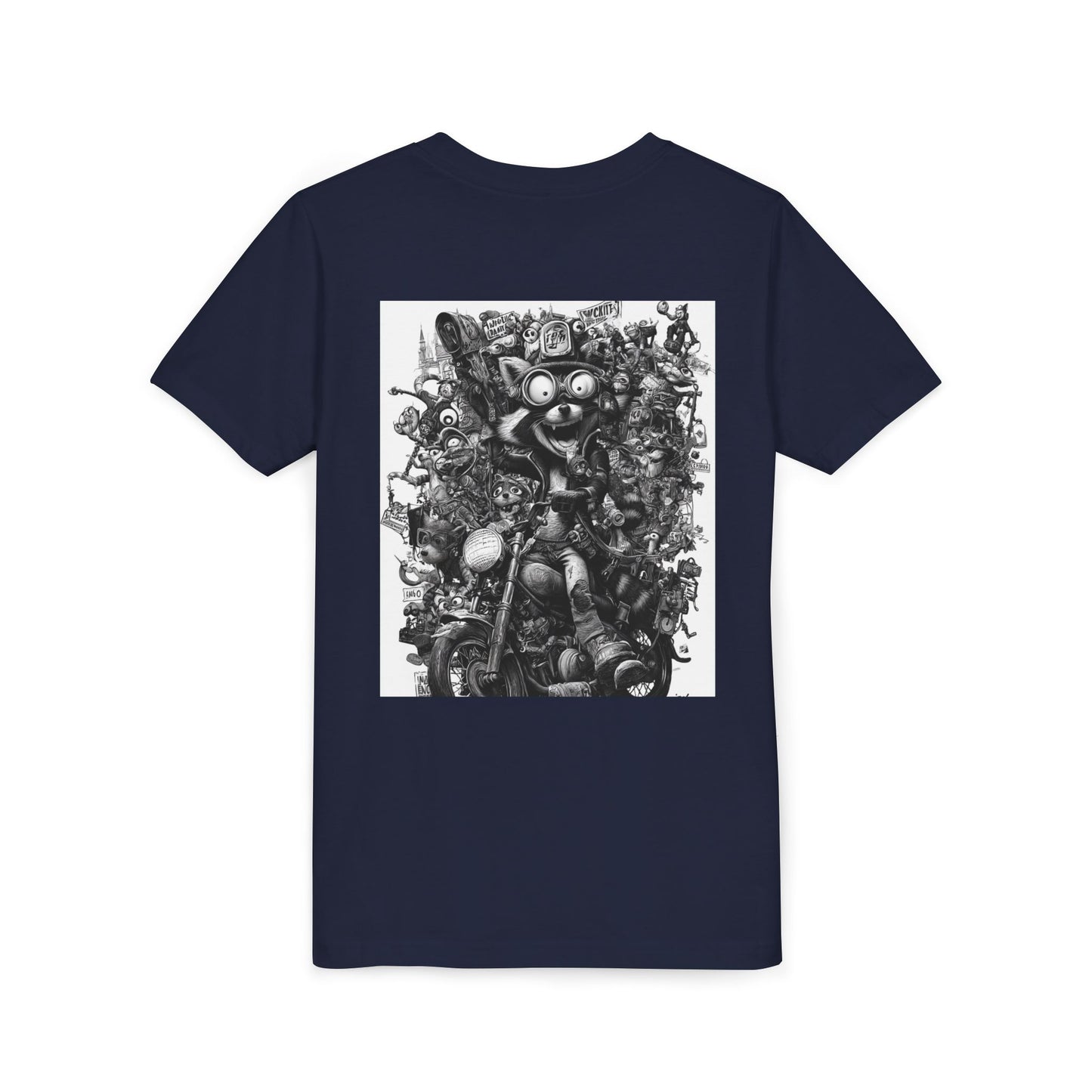 Adventure Awaits Youth Tee, Cool Kids Shirt, Motorcycle Graphic T-Shirt, Fun Gift for Boys, Playful Apparel for Adventures