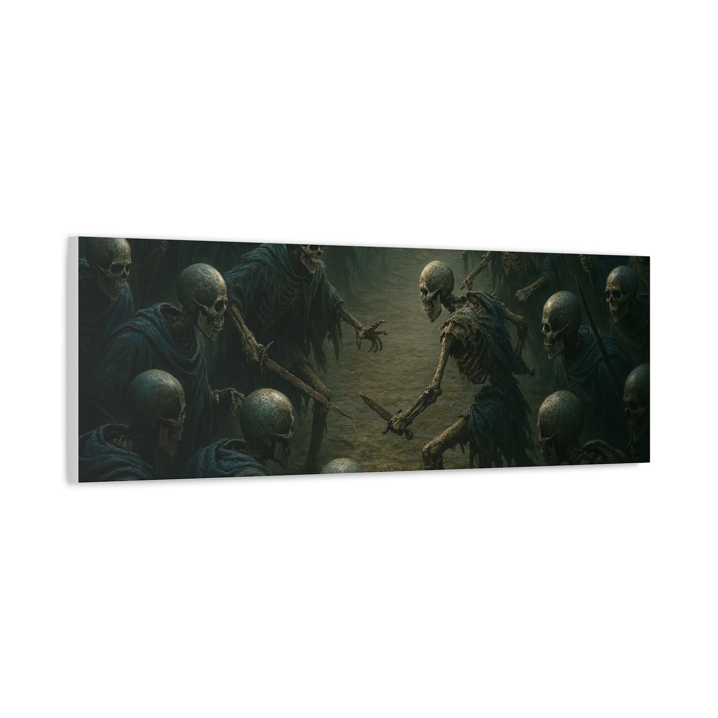 Eerie Skeleton Art Print, Dark Wall Decor, Gothic Home Decoration, Horror Artwork, Unique Gift for Halloween