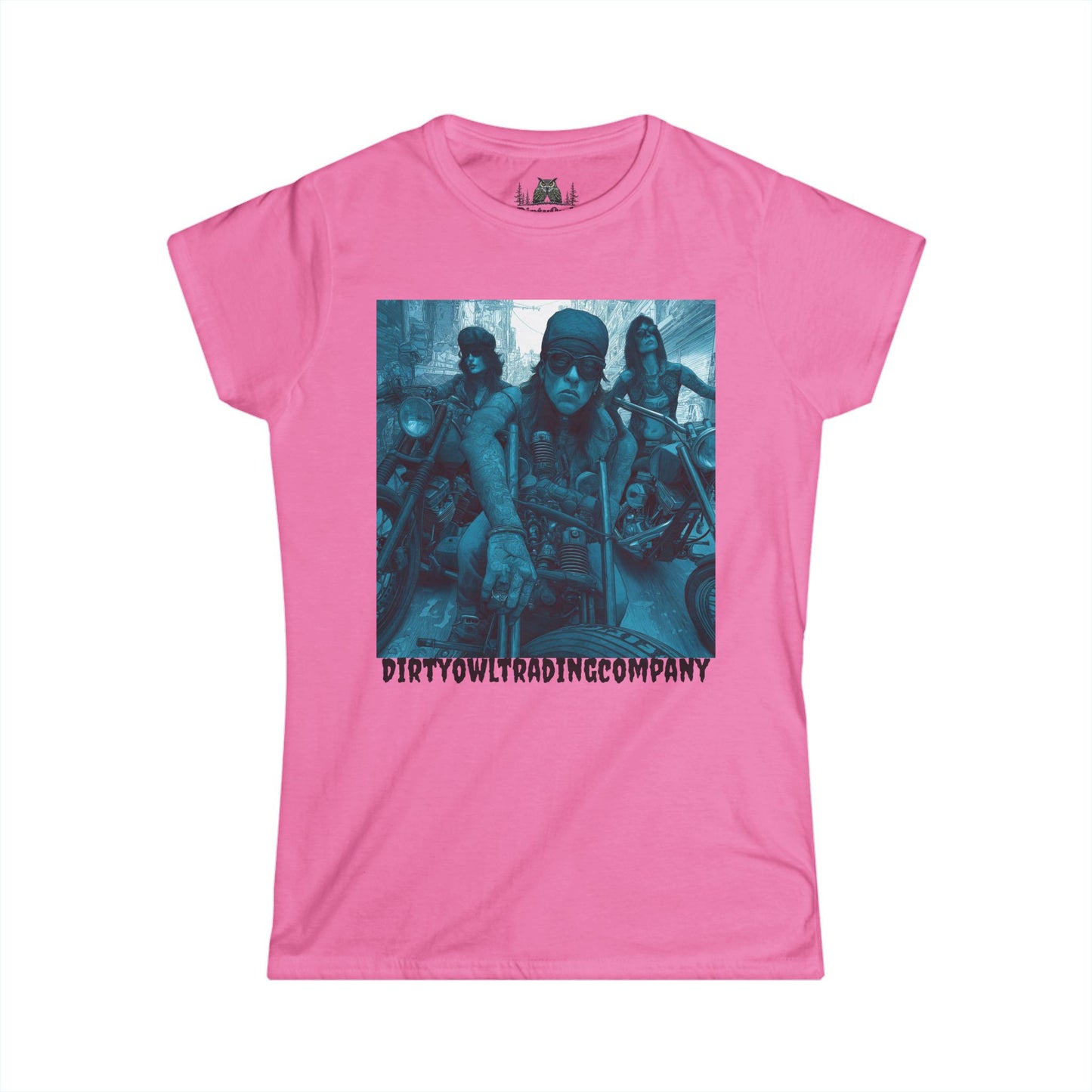 Women's Tee - Bad Ass Women on Motorcycles Graphic Shirt