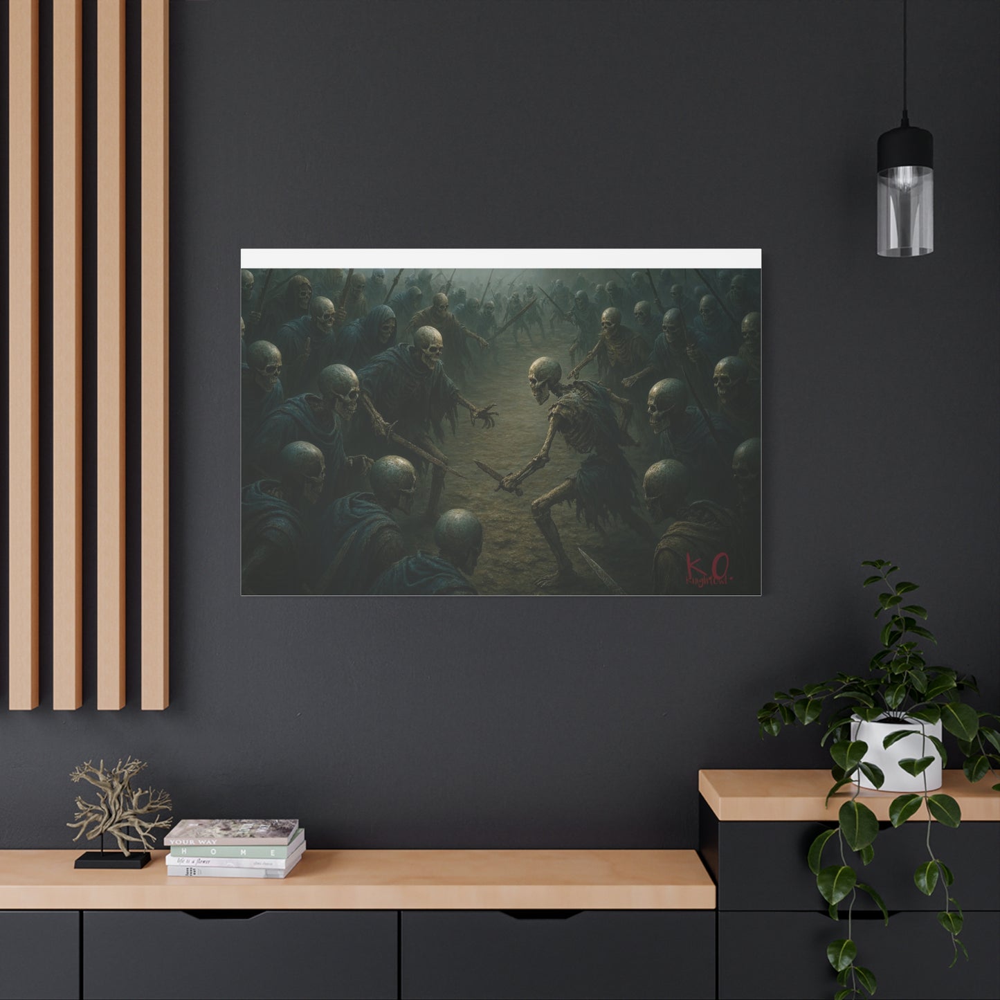 Eerie Skeleton Art Print, Dark Wall Decor, Gothic Home Decoration, Horror Artwork, Unique Gift for Halloween