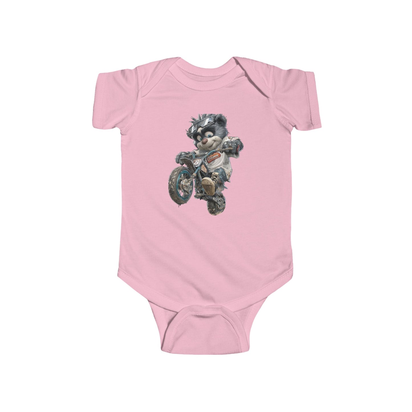 Cool Biker Baby Bodysuit - Fun Motorcycle Design for Infants