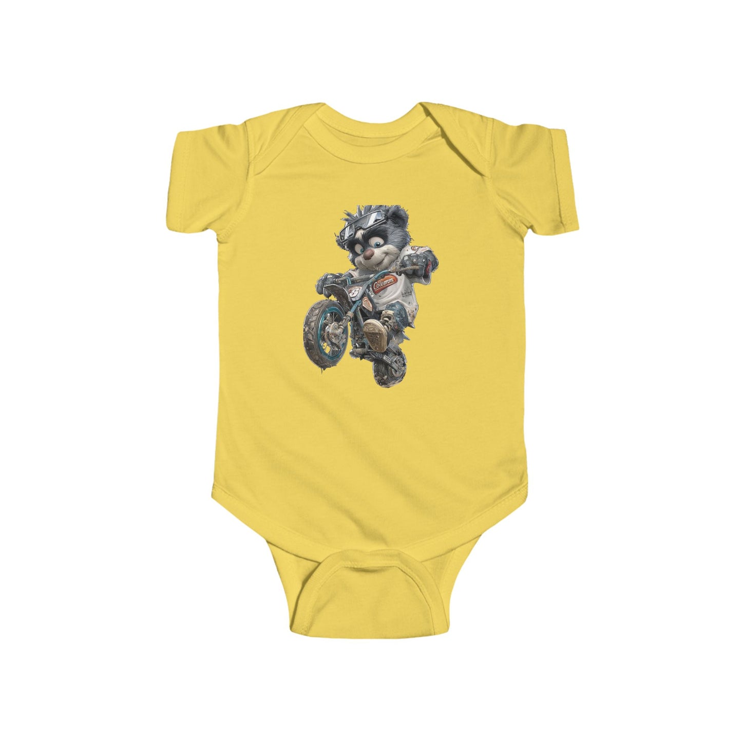 Cool Biker Baby Bodysuit - Fun Motorcycle Design for Infants
