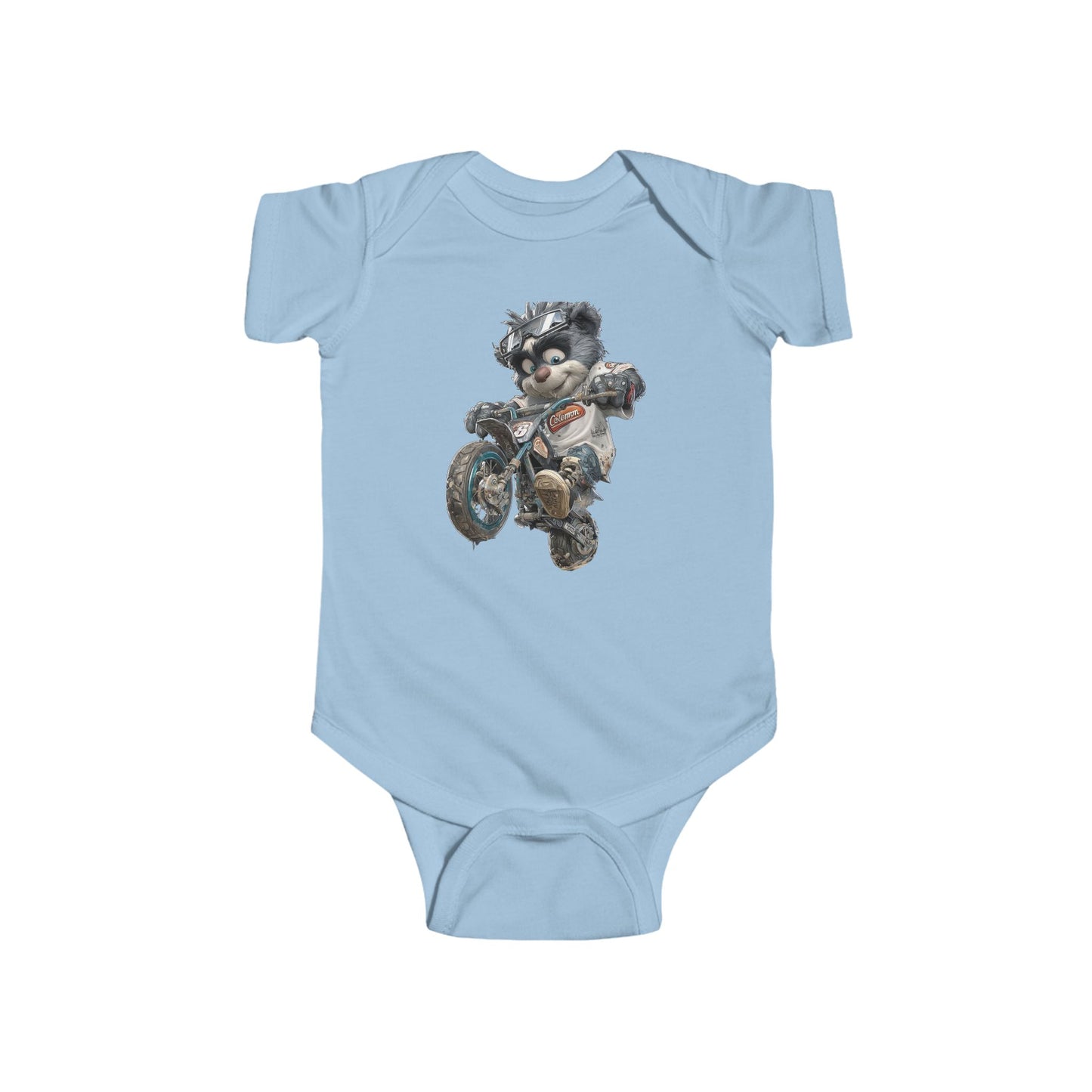 Cool Biker Baby Bodysuit - Fun Motorcycle Design for Infants