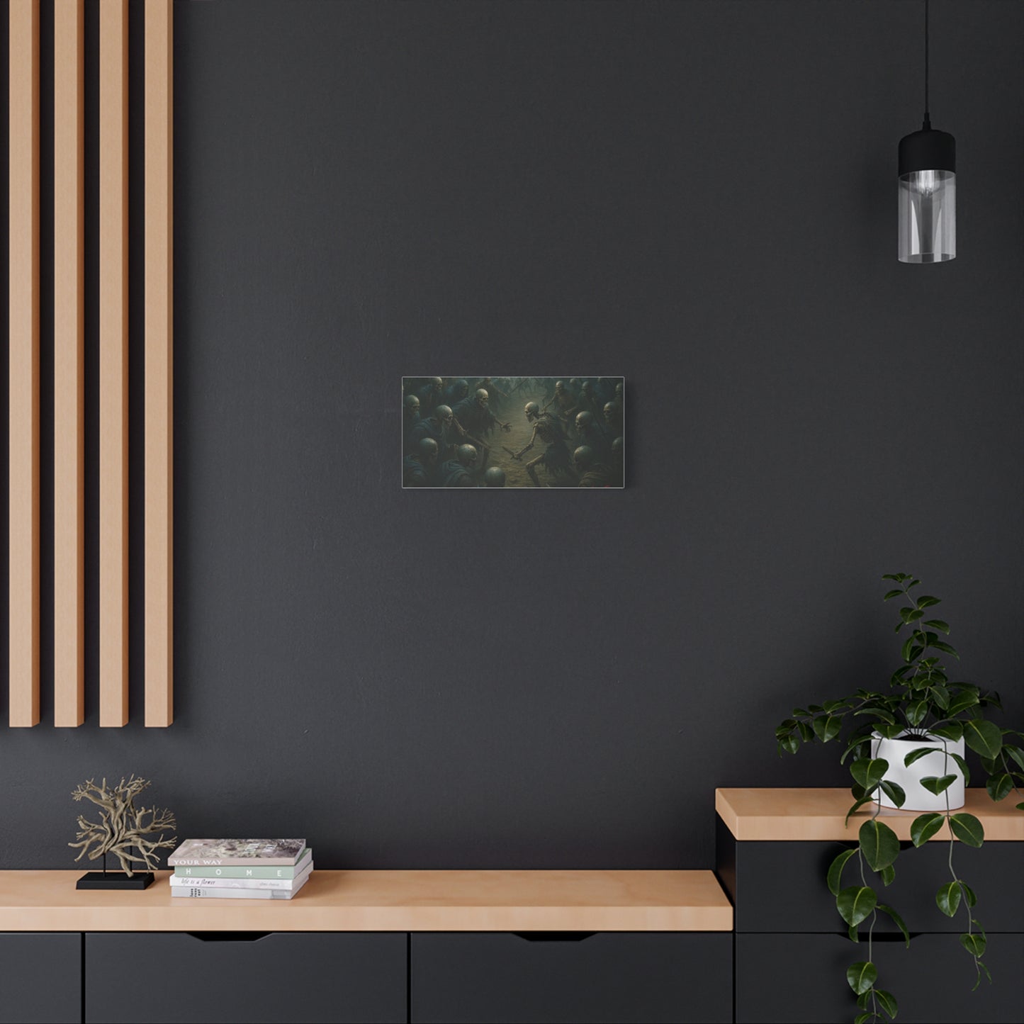 Eerie Skeleton Art Print, Dark Wall Decor, Gothic Home Decoration, Horror Artwork, Unique Gift for Halloween