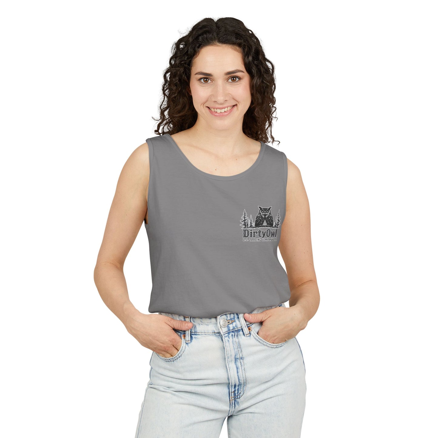 Unisex Garment-Dyed Tank Top | Bold Bear & Rock Vibes