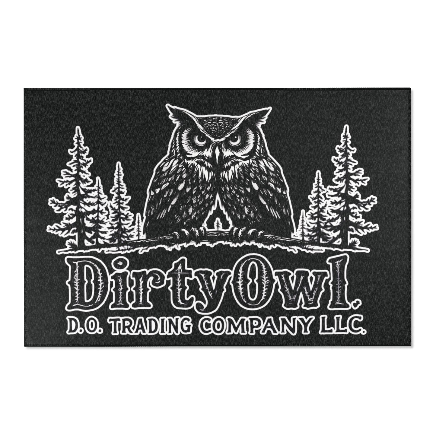 Dirty Owl Area Rug - Cozy Cabin Decor for Nature Lovers