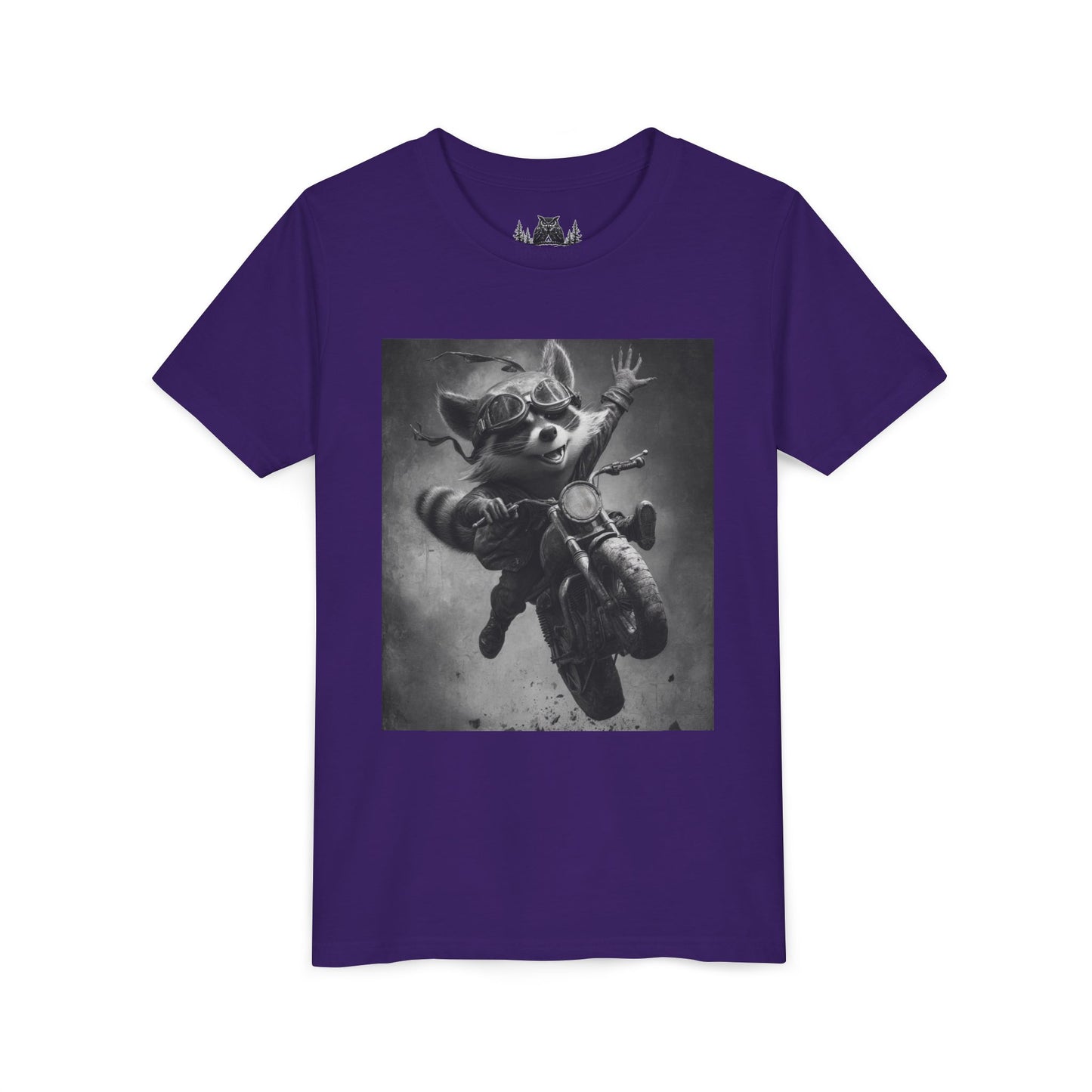 Adventure Awaits Youth Tee, Cool Kids Shirt, Motorcycle Graphic T-Shirt, Fun Gift for Boys, Playful Apparel for Adventures