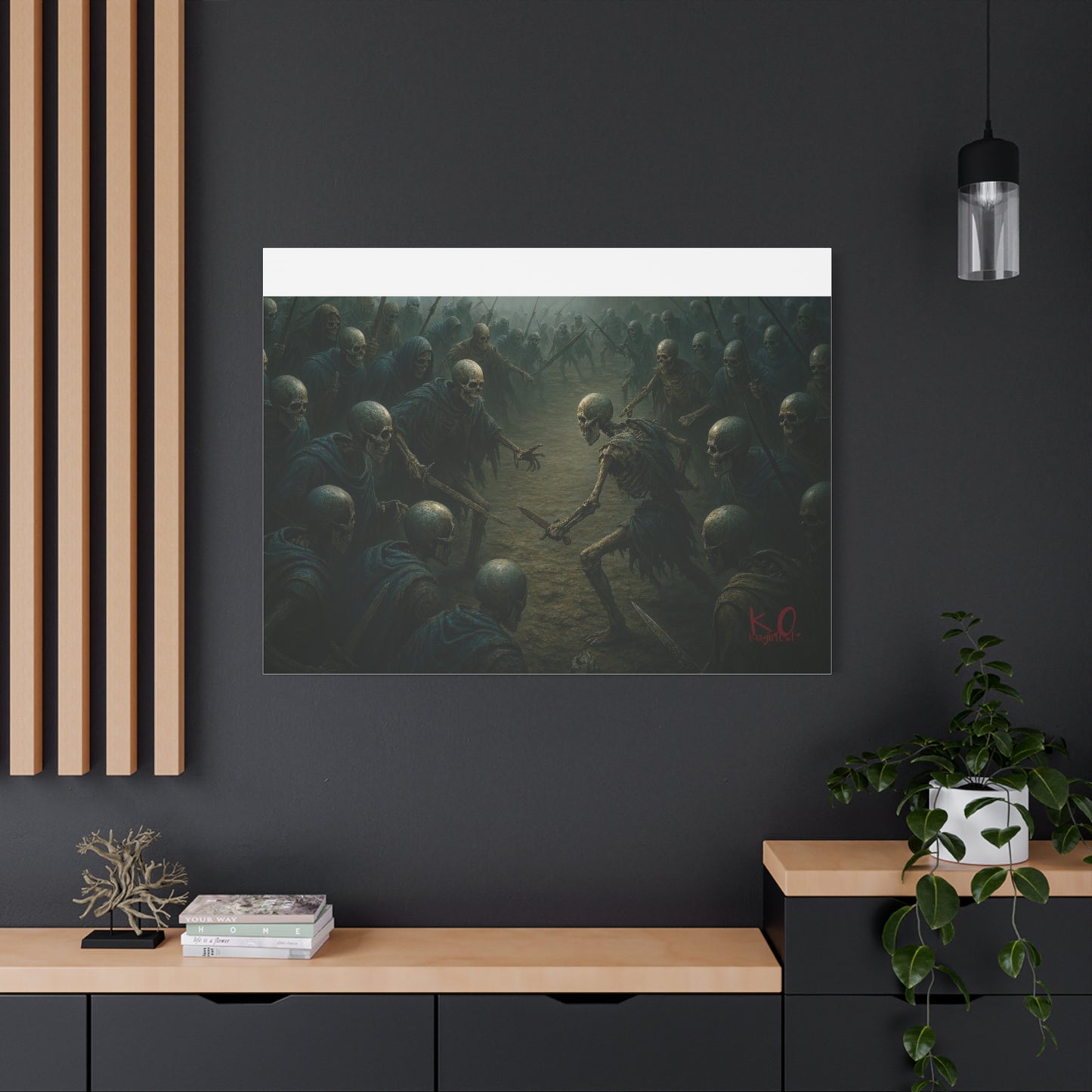 Eerie Skeleton Art Print, Dark Wall Decor, Gothic Home Decoration, Horror Artwork, Unique Gift for Halloween