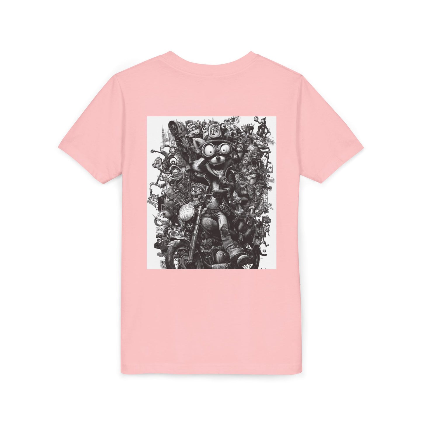 Adventure Awaits Youth Tee, Cool Kids Shirt, Motorcycle Graphic T-Shirt, Fun Gift for Boys, Playful Apparel for Adventures