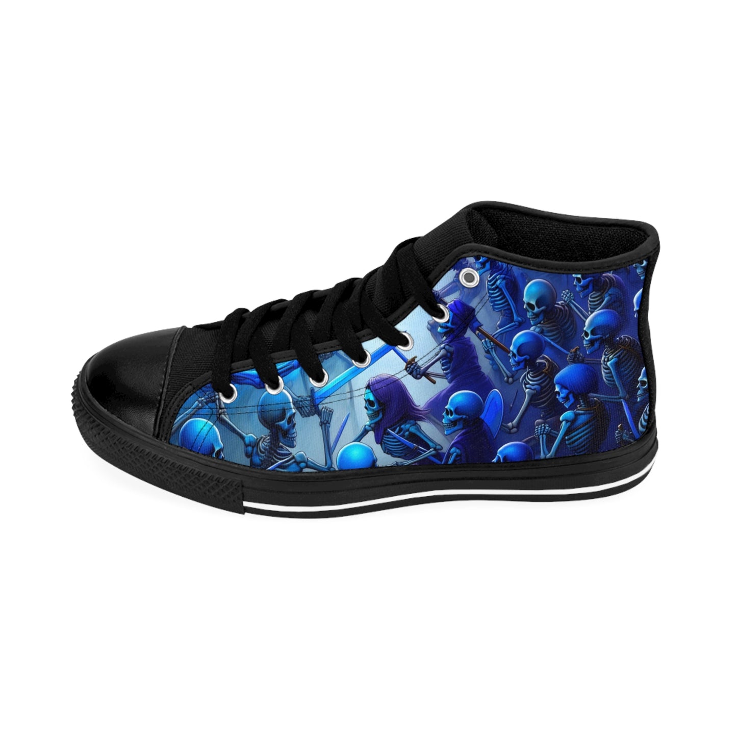Men's High-Top Sneakers, Cool Graphic Sneakers, Unique Streetwear, Casual Shoes, Trendy Footwear, Gift for Him