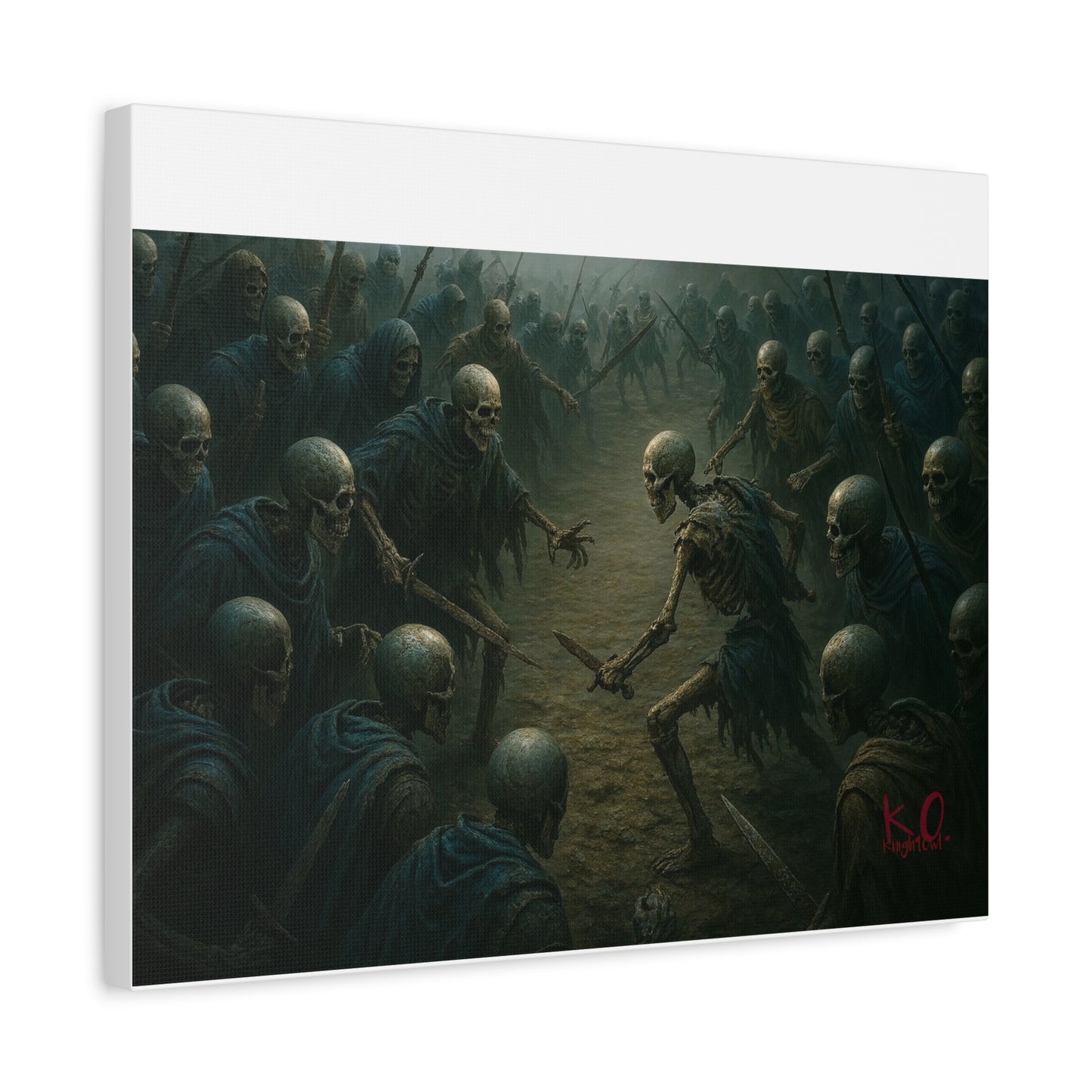 Eerie Skeleton Art Print, Dark Wall Decor, Gothic Home Decoration, Horror Artwork, Unique Gift for Halloween