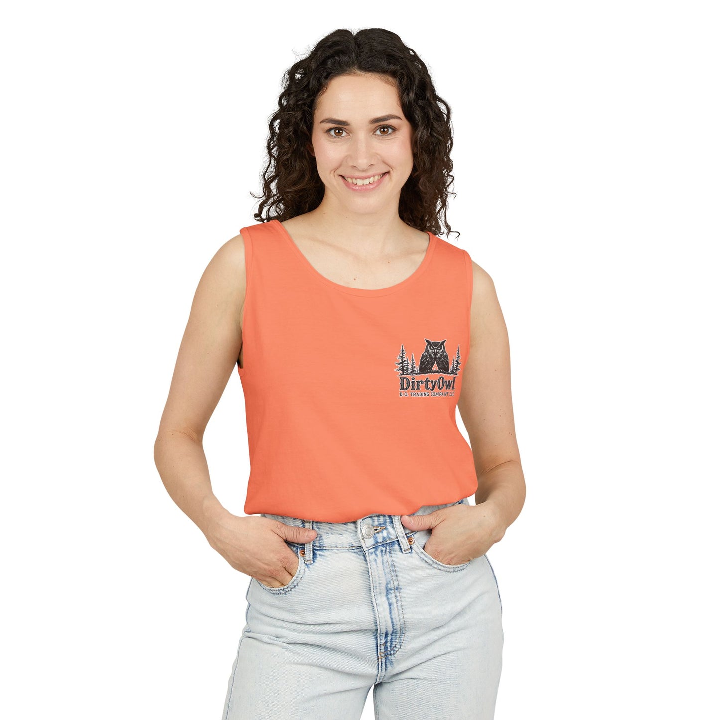 Unisex Garment-Dyed Tank Top | Bold Bear & Rock Vibes