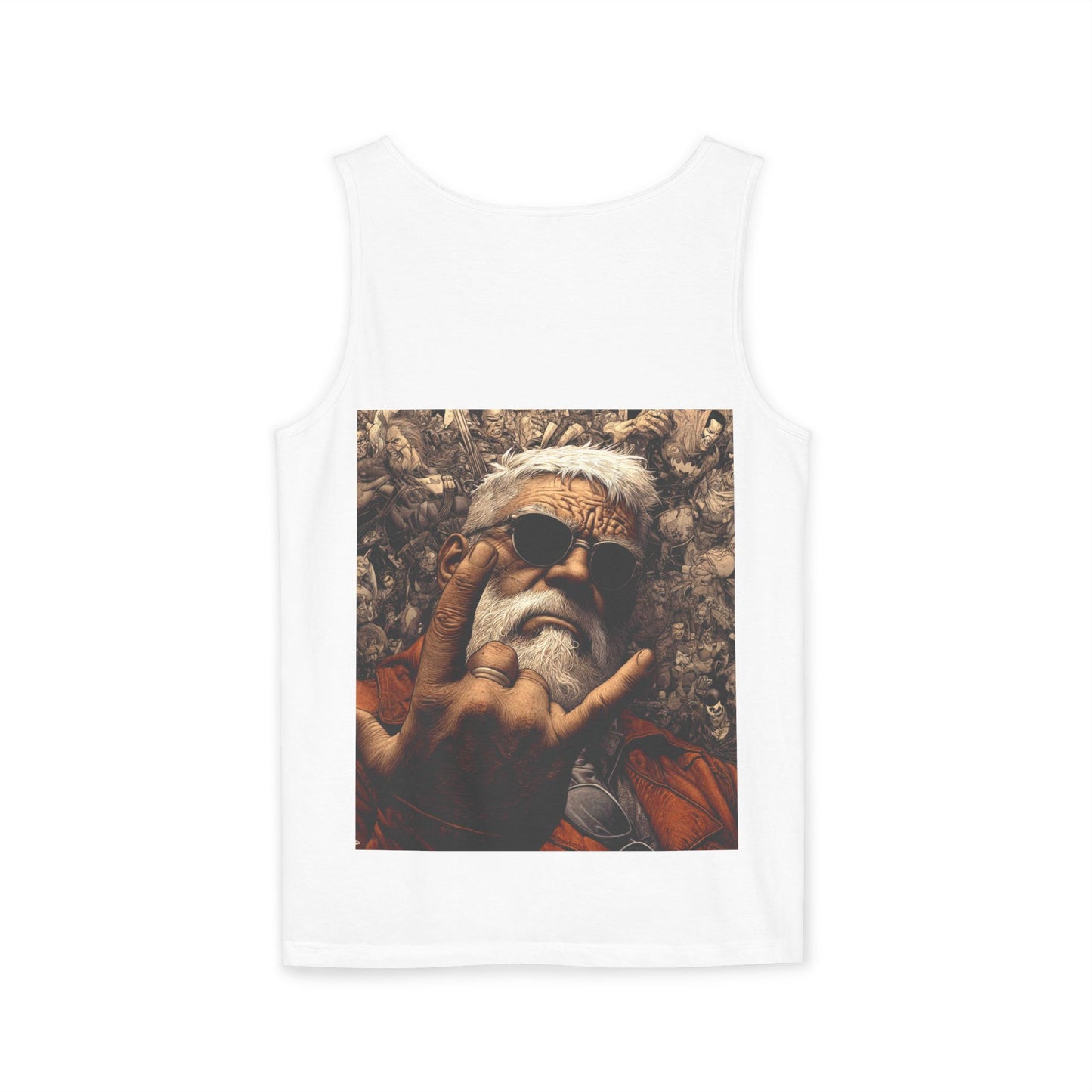 Unisex Garment-Dyed Tank Top | Bold Bear & Rock Vibes