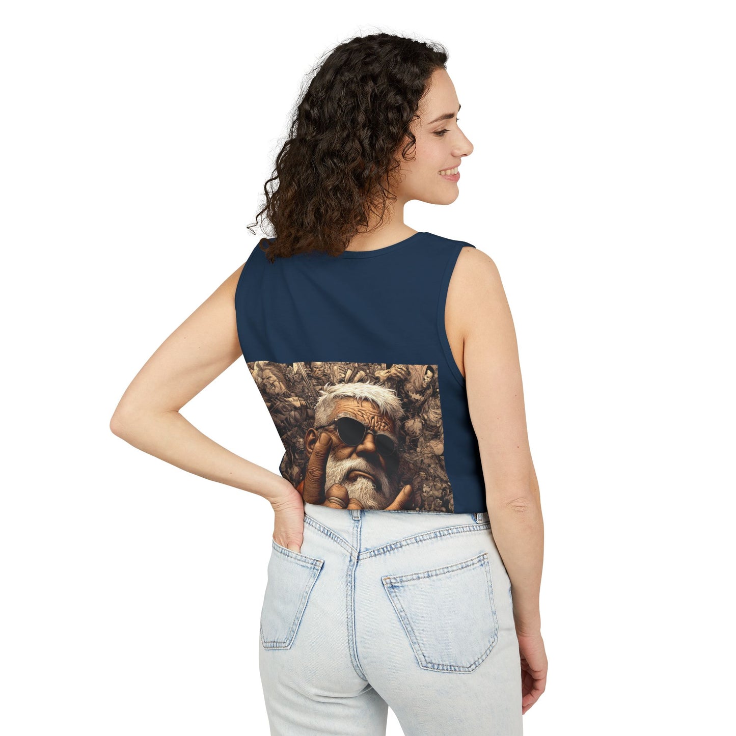 Unisex Garment-Dyed Tank Top | Bold Bear & Rock Vibes