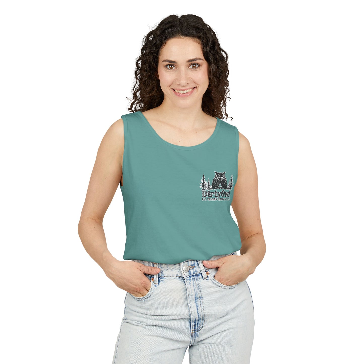 Unisex Garment-Dyed Tank Top | Bold Bear & Rock Vibes