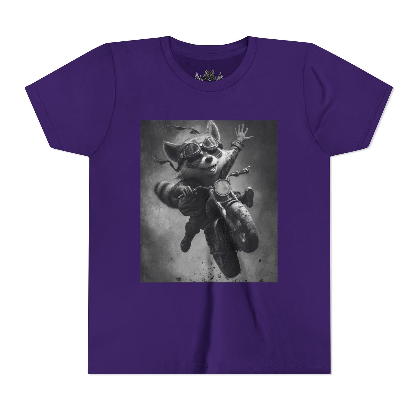Adventure Awaits Youth Tee, Cool Kids Shirt, Motorcycle Graphic T-Shirt, Fun Gift for Boys, Playful Apparel for Adventures