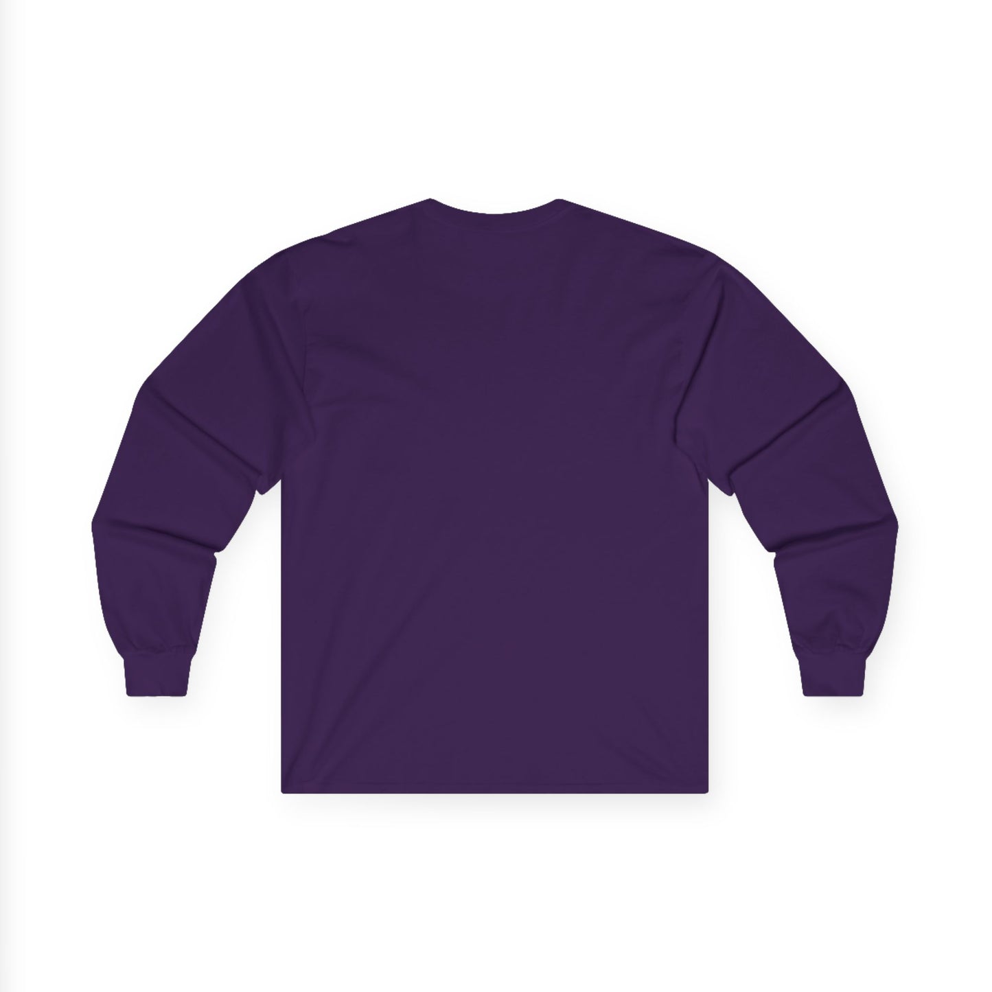 Long Sleeve Tee - Old School Biker Falling to the Crowd Design