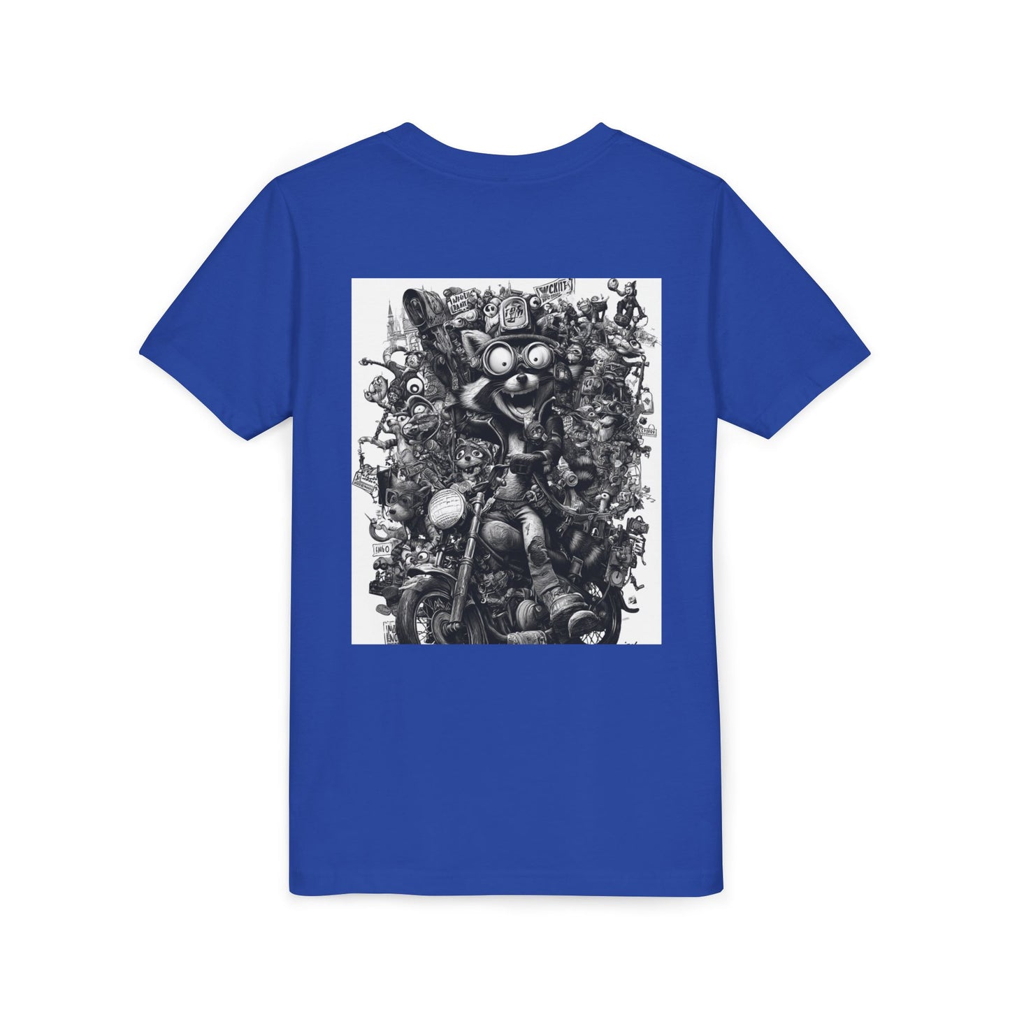 Adventure Awaits Youth Tee, Cool Kids Shirt, Motorcycle Graphic T-Shirt, Fun Gift for Boys, Playful Apparel for Adventures
