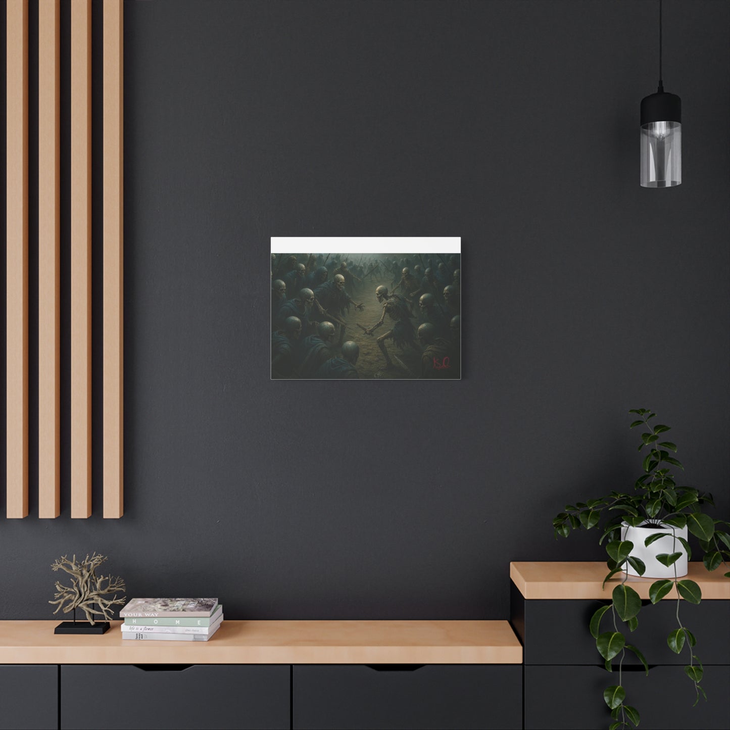 Eerie Skeleton Art Print, Dark Wall Decor, Gothic Home Decoration, Horror Artwork, Unique Gift for Halloween