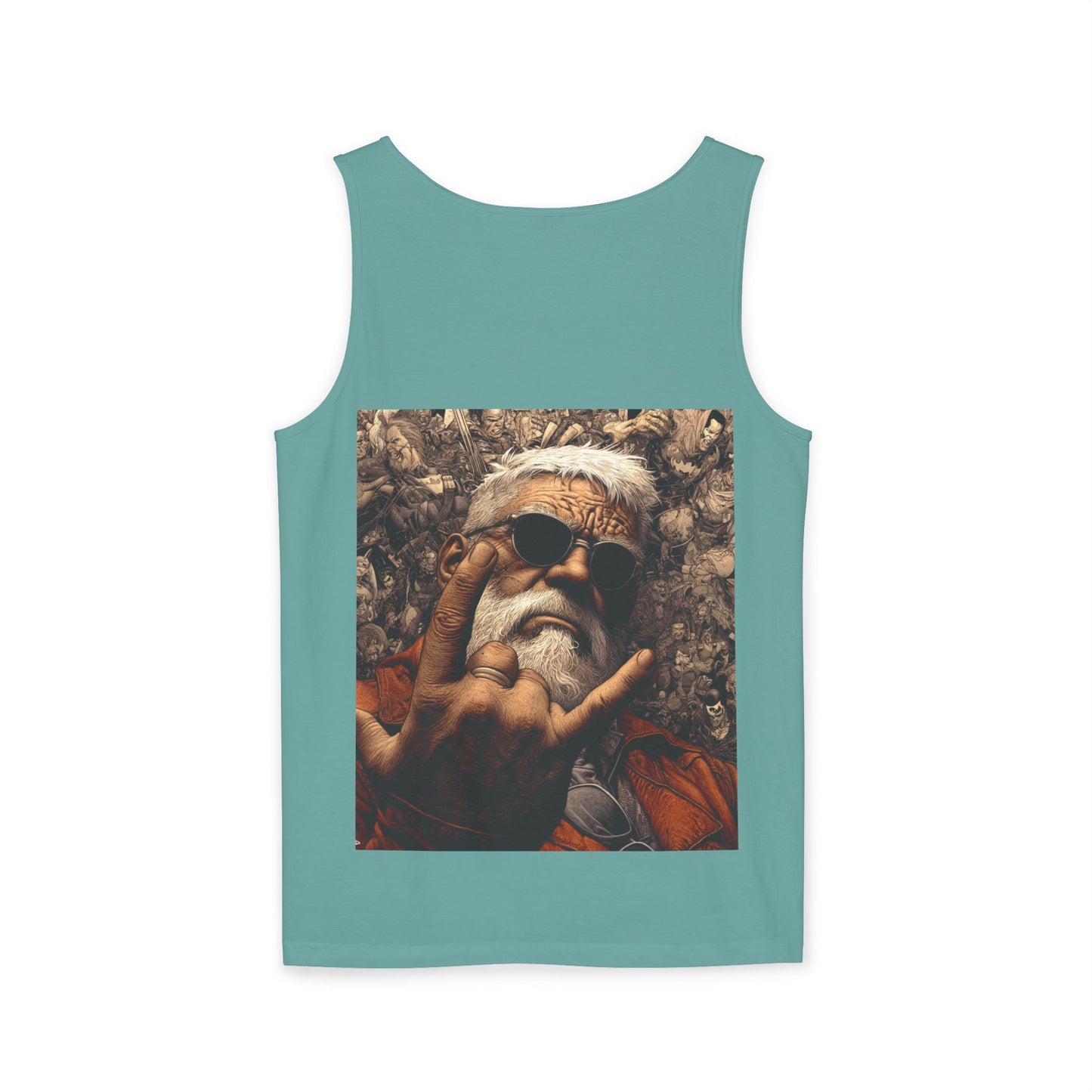 Unisex Garment-Dyed Tank Top | Bold Bear & Rock Vibes