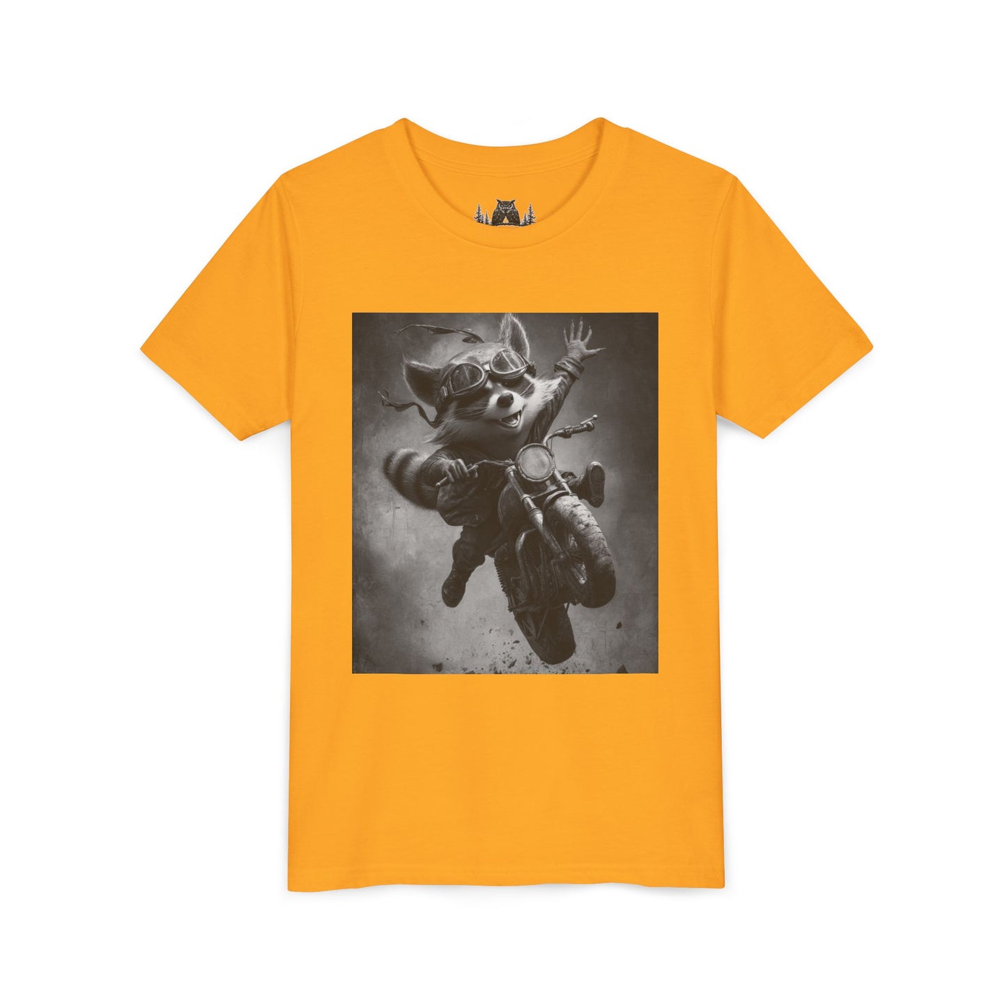 Adventure Awaits Youth Tee, Cool Kids Shirt, Motorcycle Graphic T-Shirt, Fun Gift for Boys, Playful Apparel for Adventures