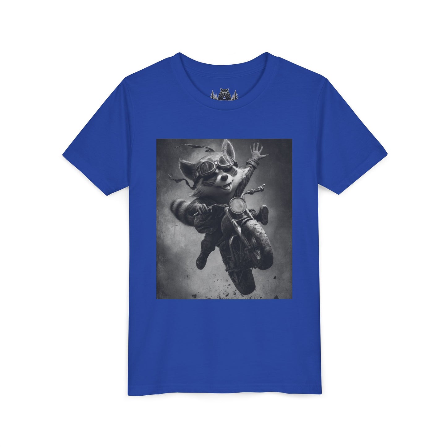 Adventure Awaits Youth Tee, Cool Kids Shirt, Motorcycle Graphic T-Shirt, Fun Gift for Boys, Playful Apparel for Adventures