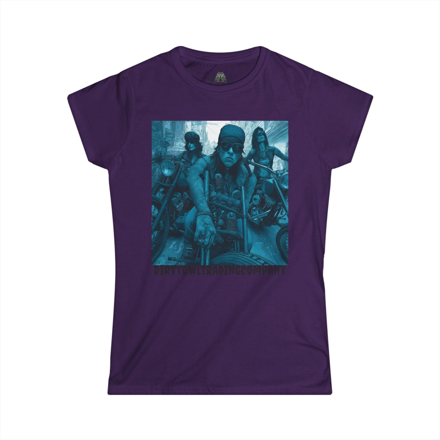 Women's Tee - Bad Ass Women on Motorcycles Graphic Shirt
