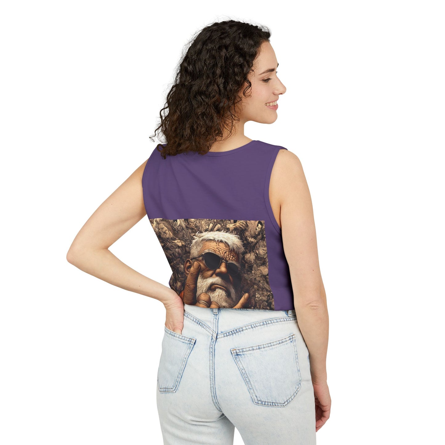 Unisex Garment-Dyed Tank Top | Bold Bear & Rock Vibes