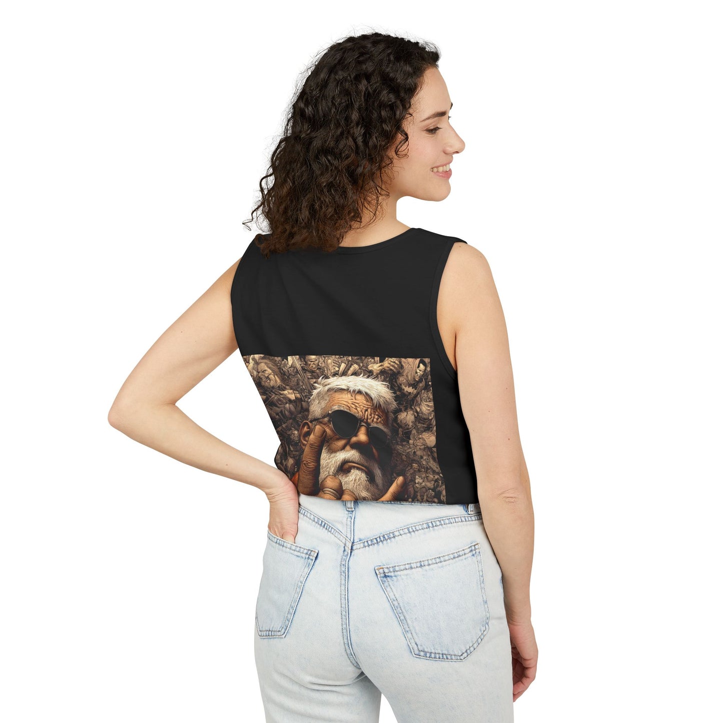 Unisex Garment-Dyed Tank Top | Bold Bear & Rock Vibes